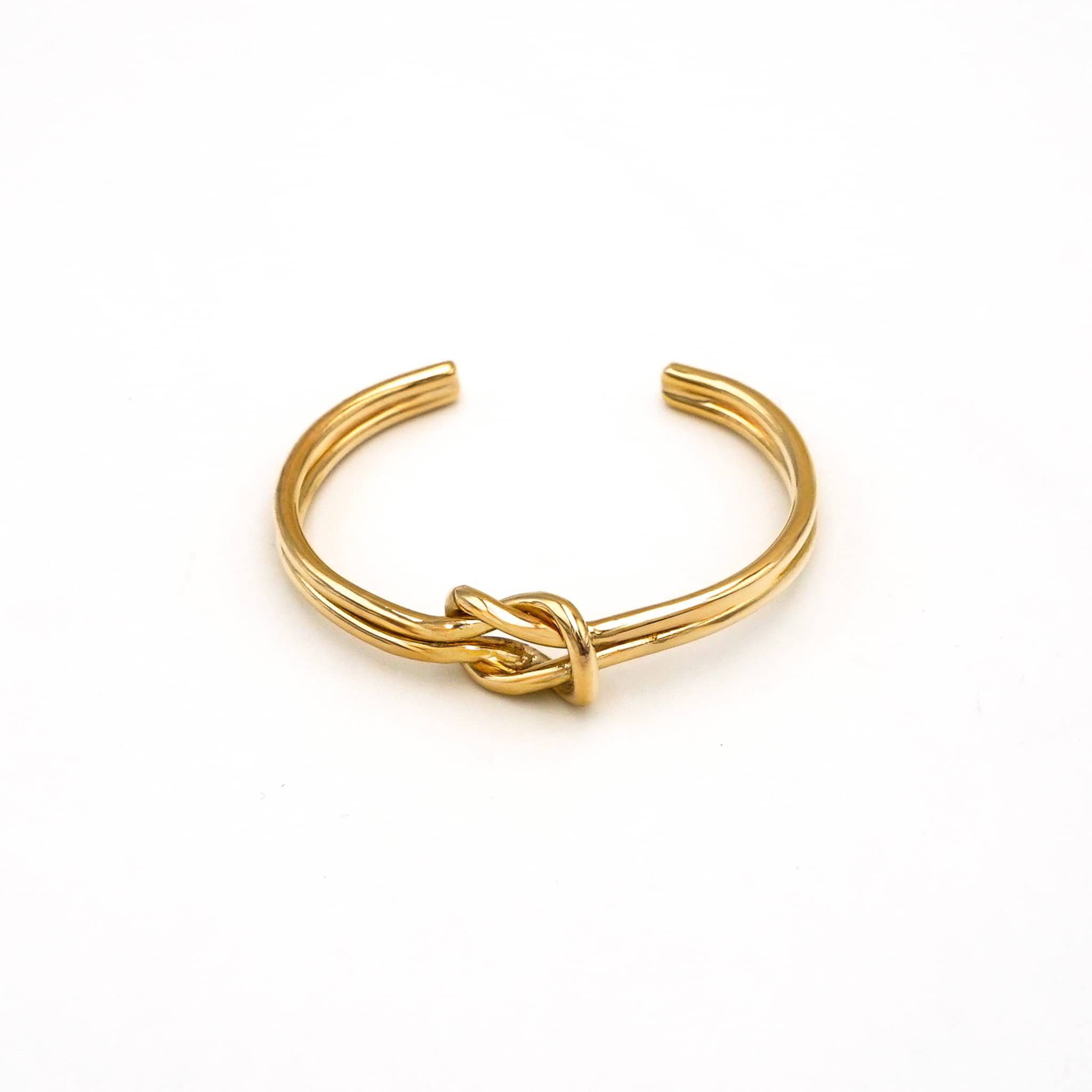 Lovers Knot Brass Cuff Bracelet | Mapenzi - Ecodunia