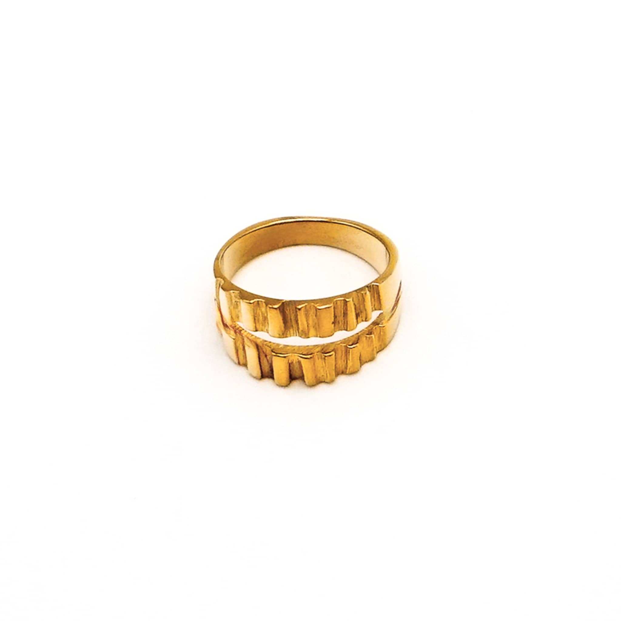Ribbed Double Band Ring | Matata - EcoDunia