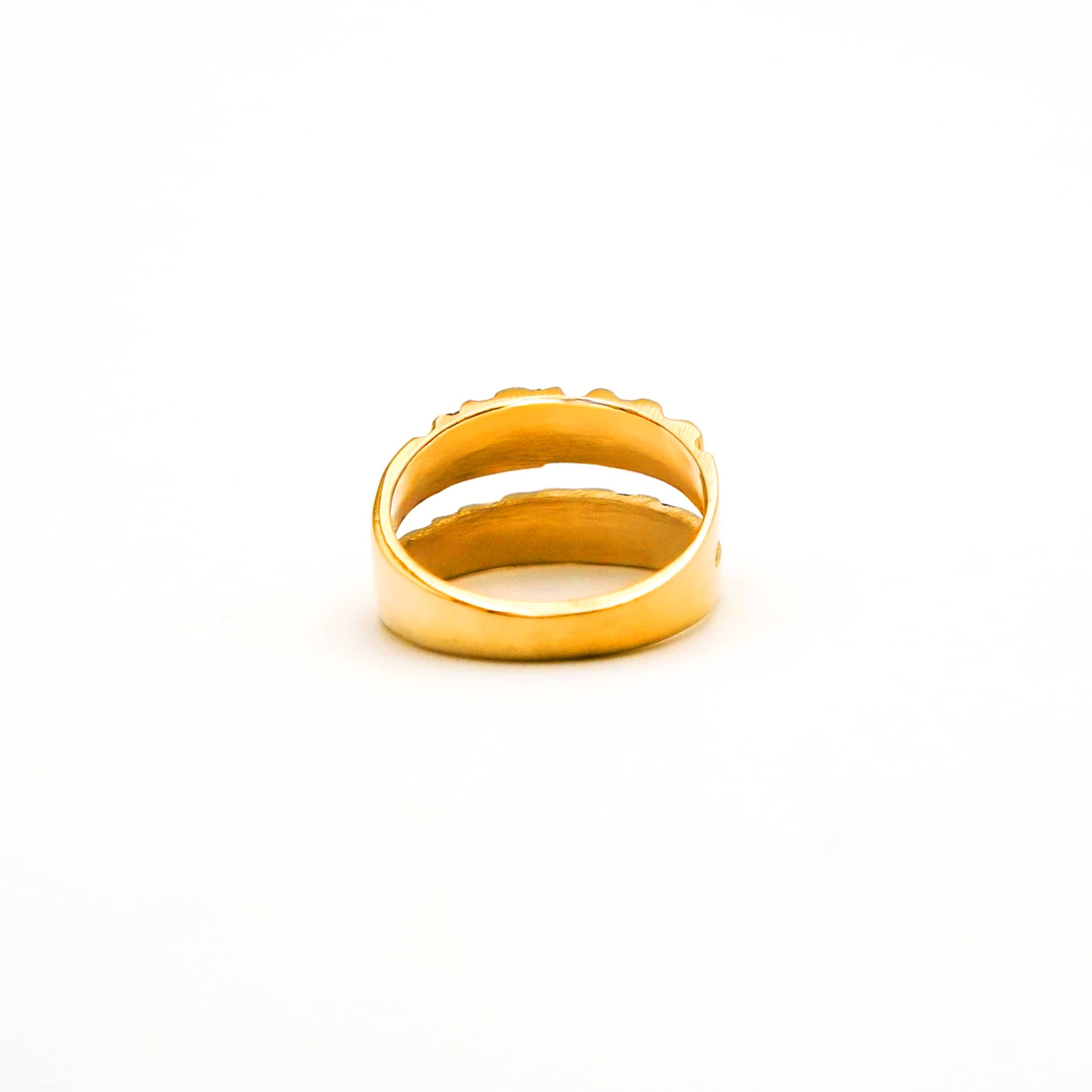 Ribbed Double Band Ring | Matata - EcoDunia
