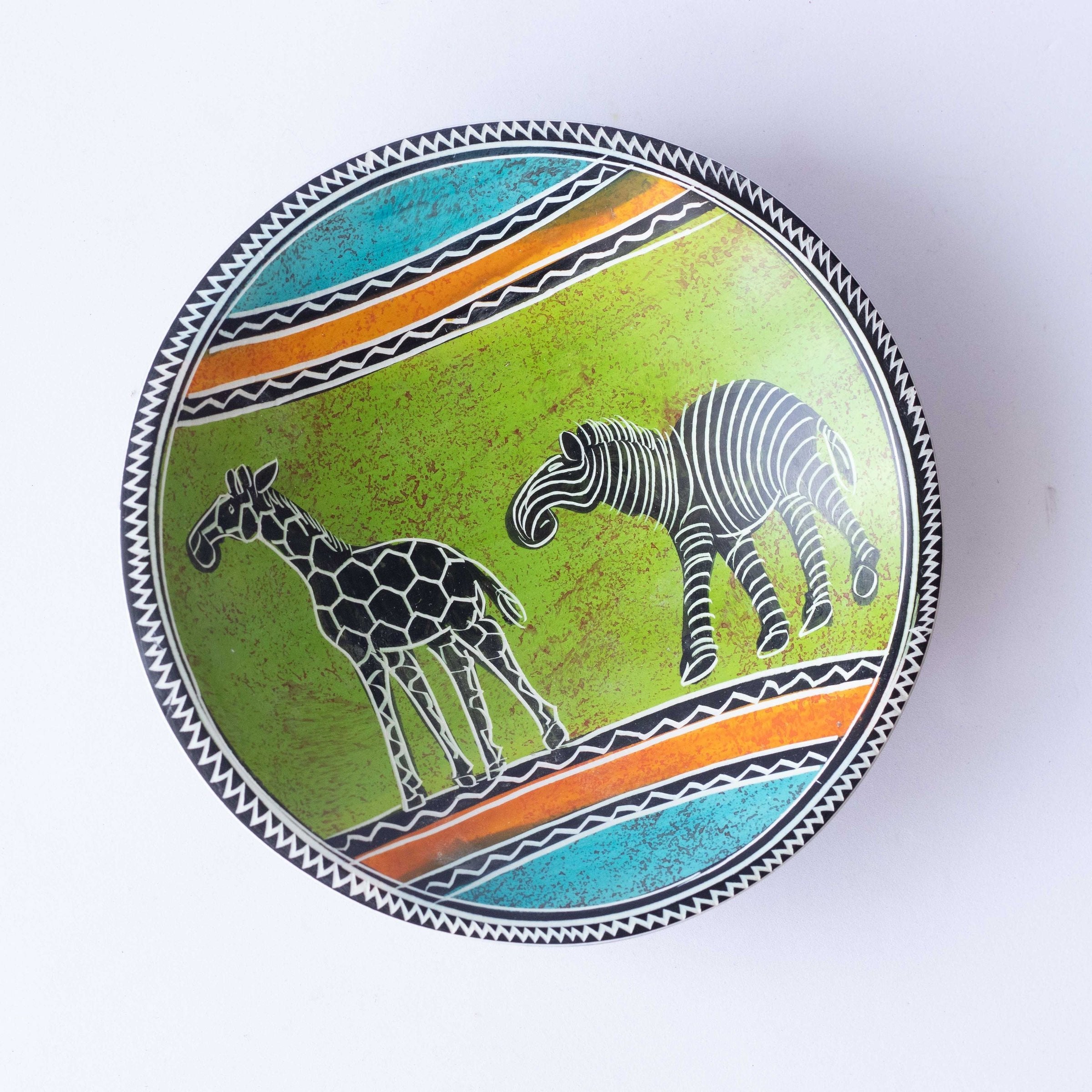 Soapstone Bowls - Animal Drawn