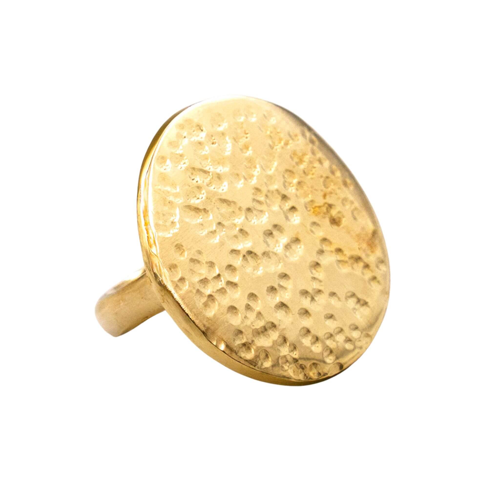 Large Disc Statement Ring | Mwanzo Ecodunia