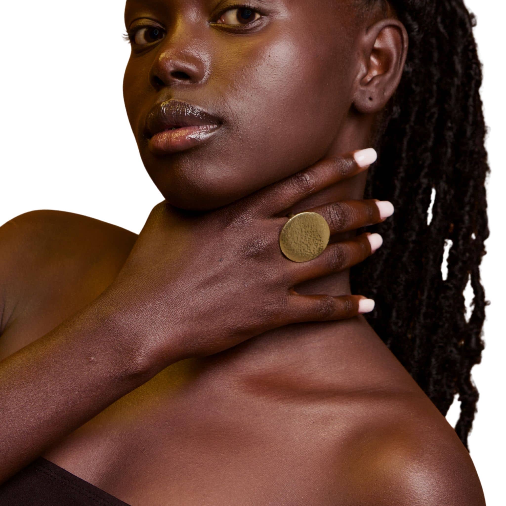 Mwanzo Circular Large Disc Ring for Women