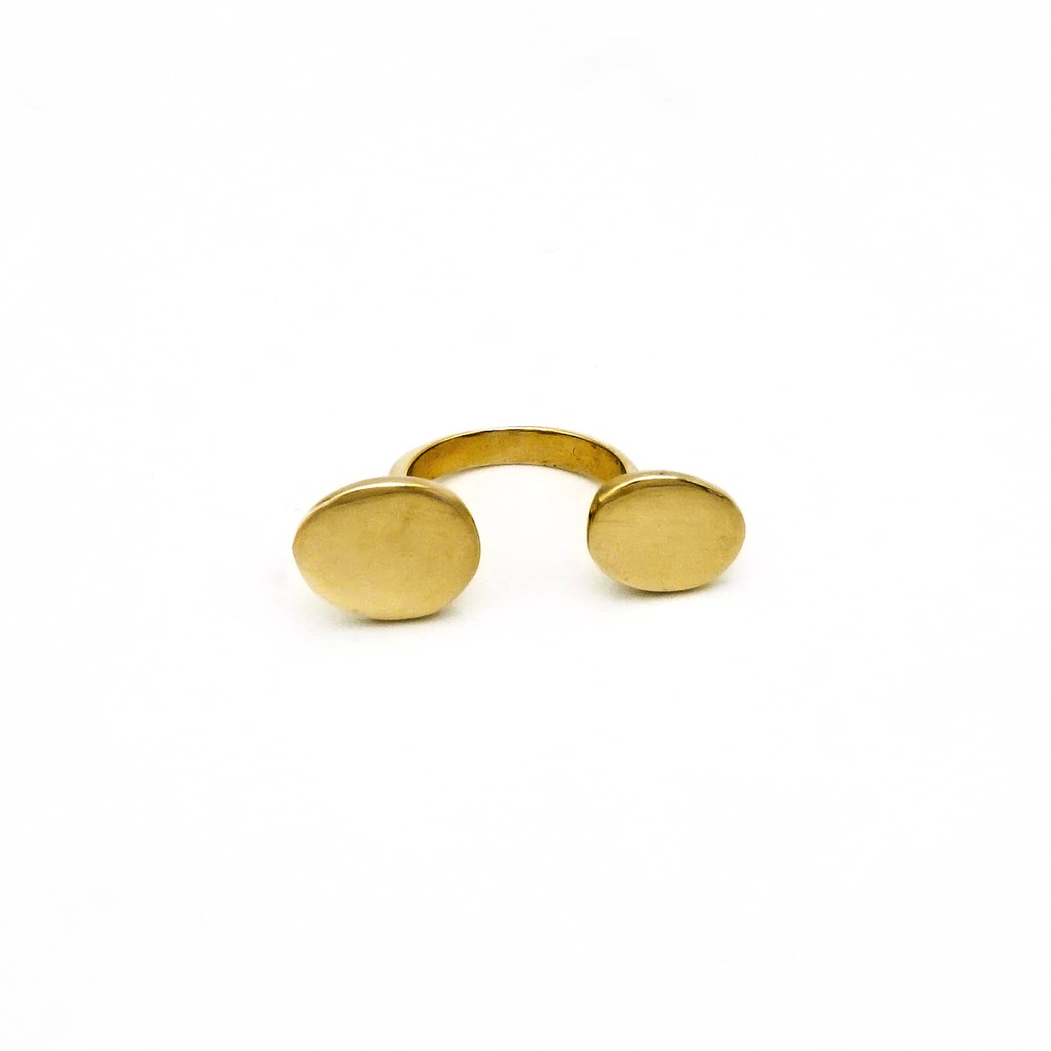 Nala Adjustable Double Disc Ring