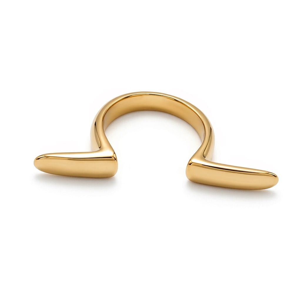 Geometric Open Cuff Ring | Njia - EcoDunia
