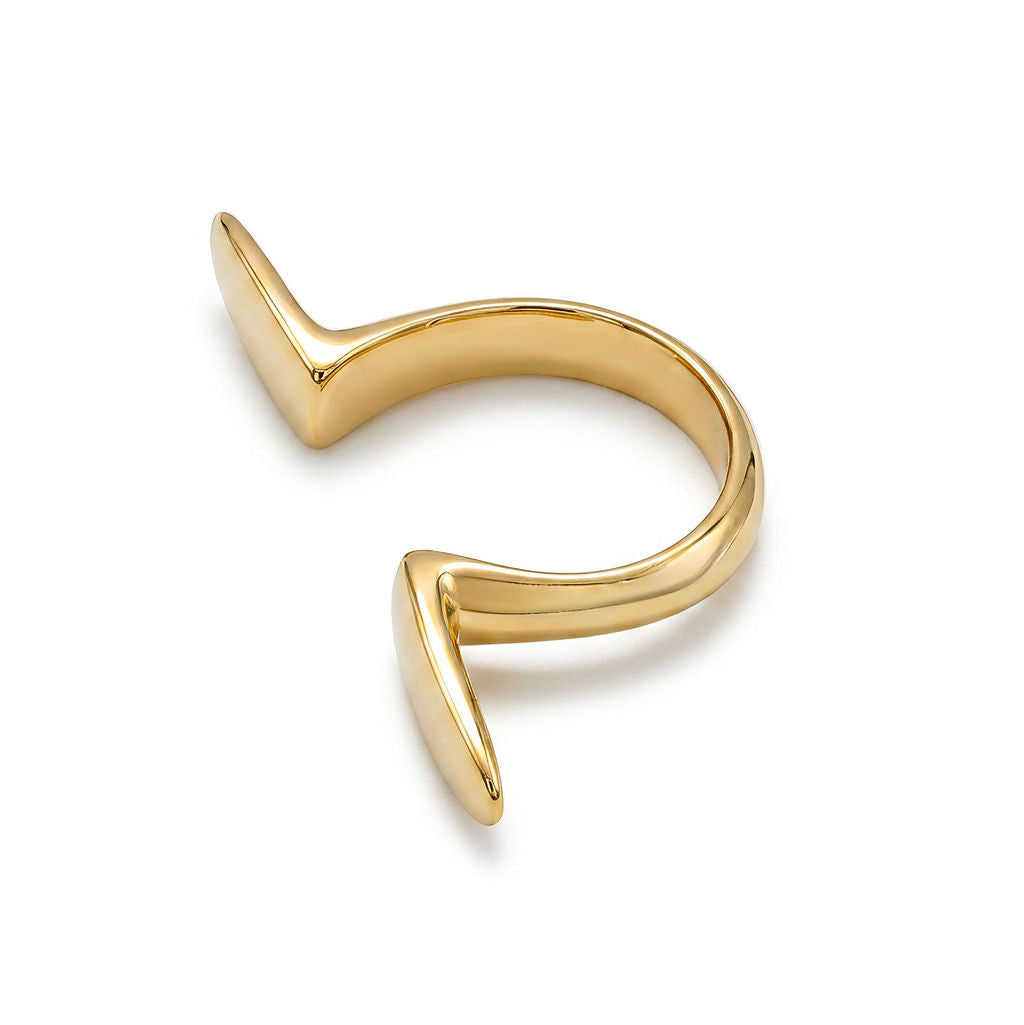 Geometric Open Cuff Ring | Njia - EcoDunia