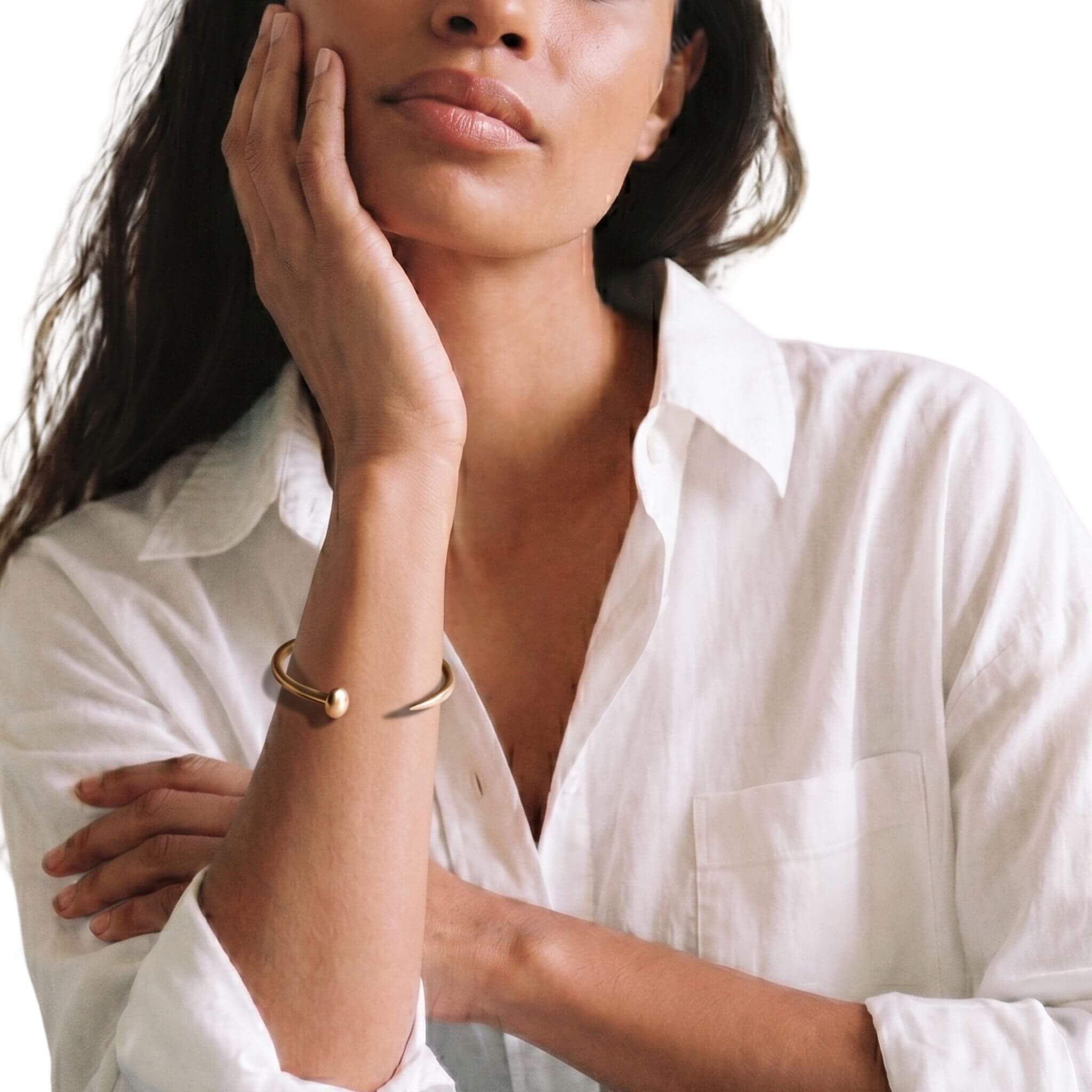 Bent Nail Brass Cuff Bracelet | Doa Ecodunia
