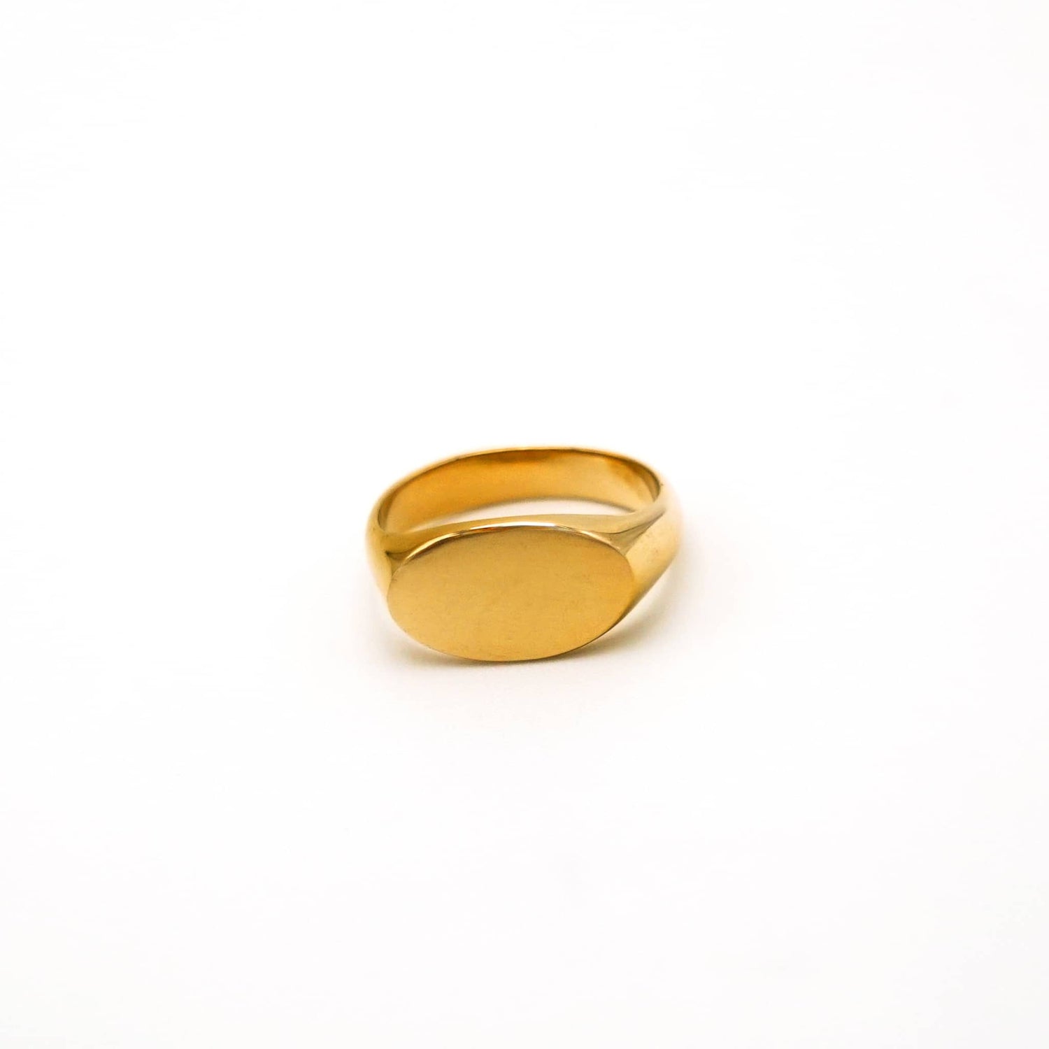 Pendo Oval Signet Brass Ring