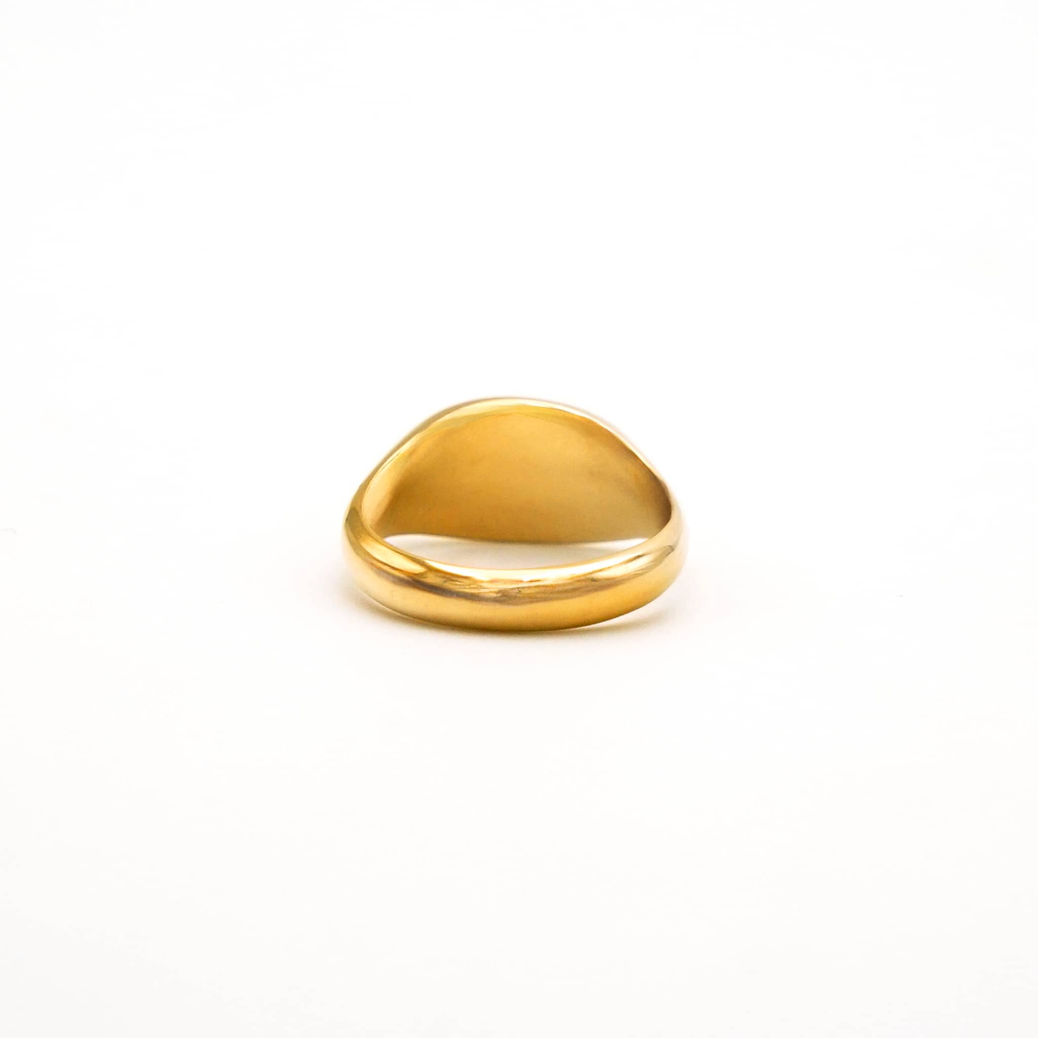 Brass Narrow Oval Signet Ring | Pendo