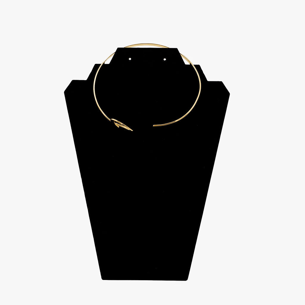 Open Loop Brass Collar Choker Necklace for Women | Pindu - EcoDunia