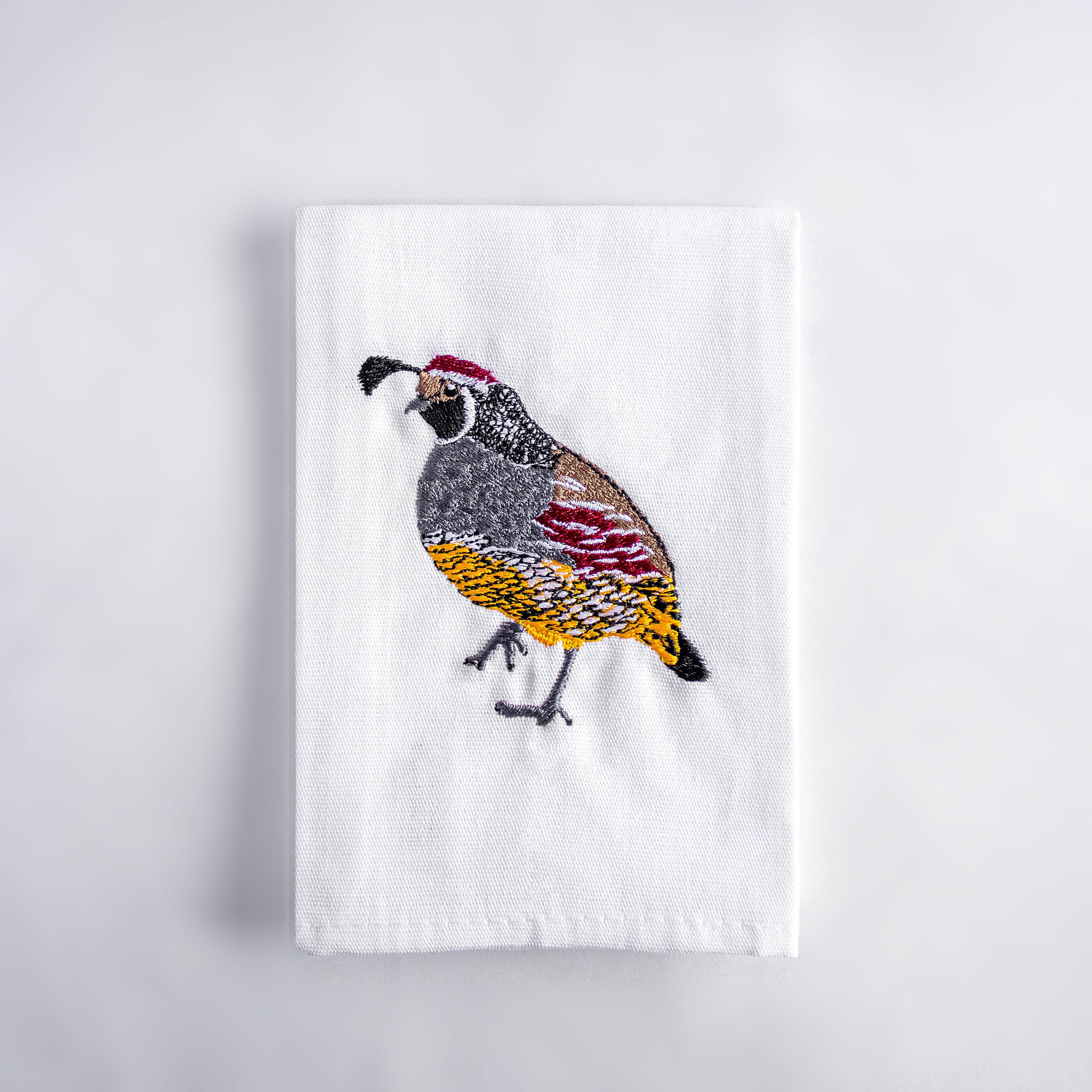Bird Embroidered Cloth Napkin for Tables #birds_quail