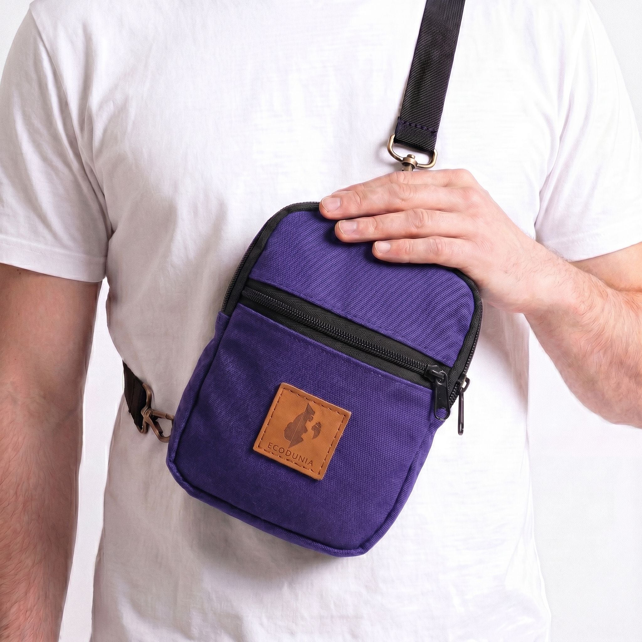Rozi Canvas Crossbody Bag 1L | Mini Shoulder Bag