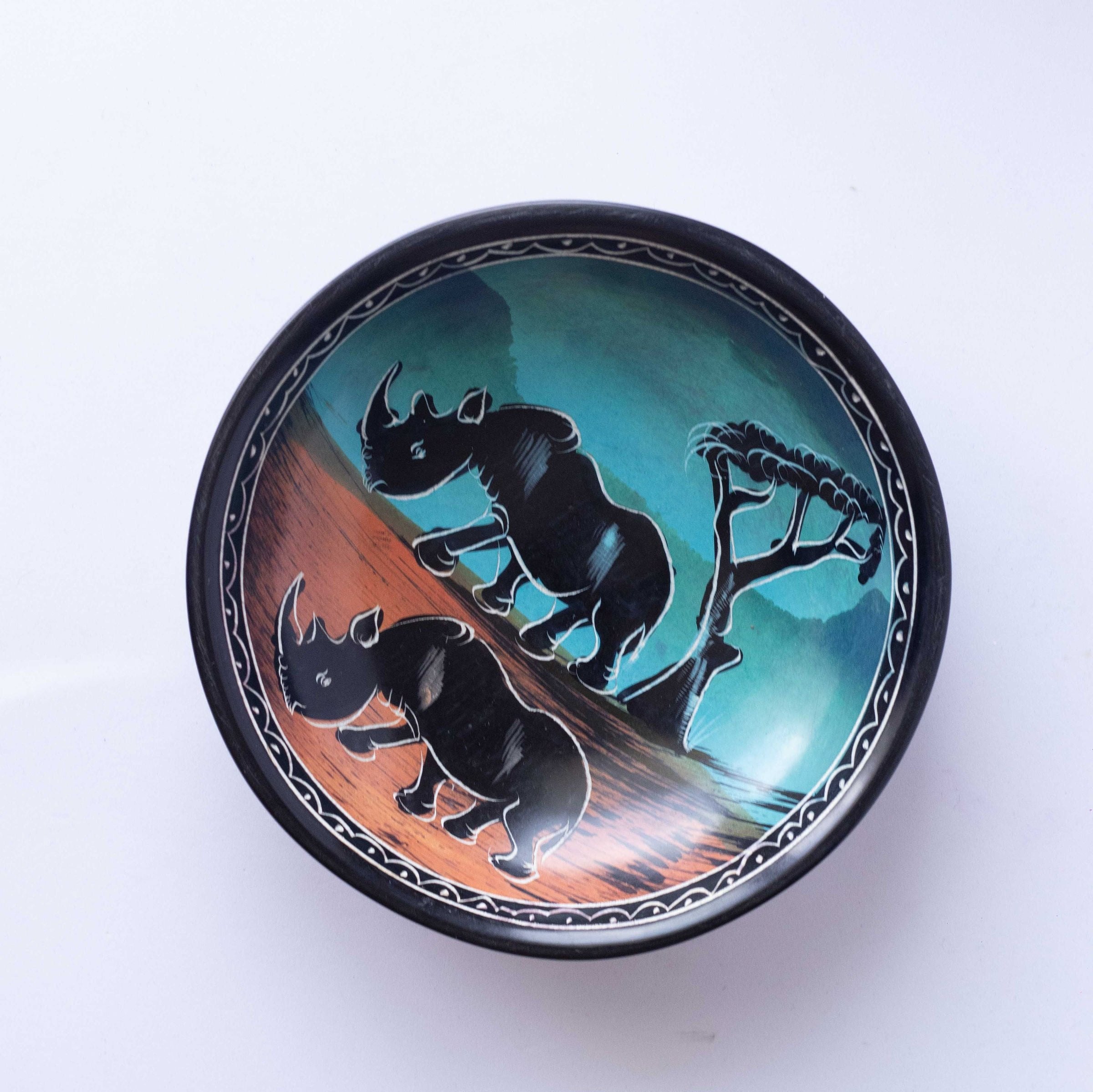 Soapstone Bowls - Animal Drawn