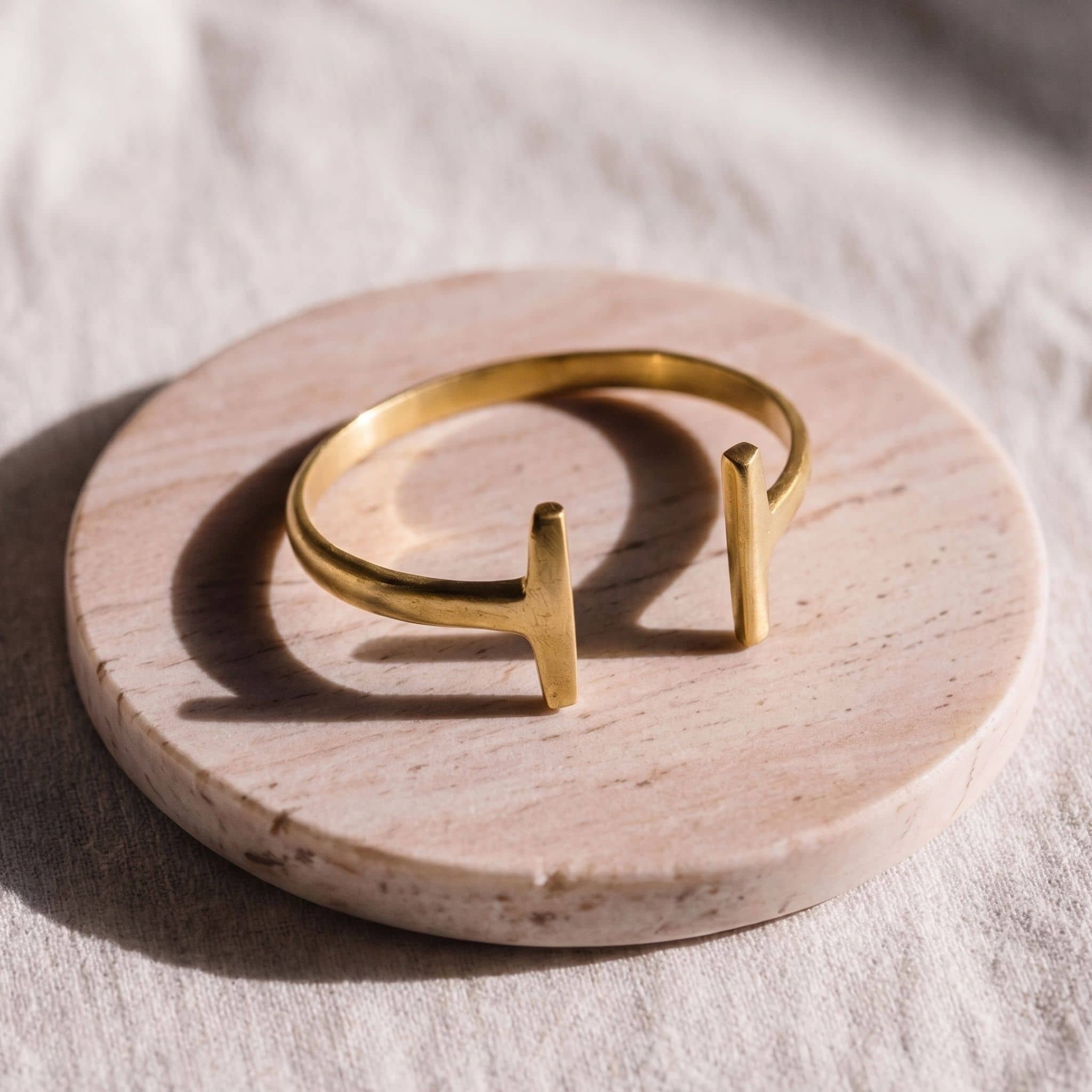 Double T Wrap Brass Bracelet | Simba Ecodunia
