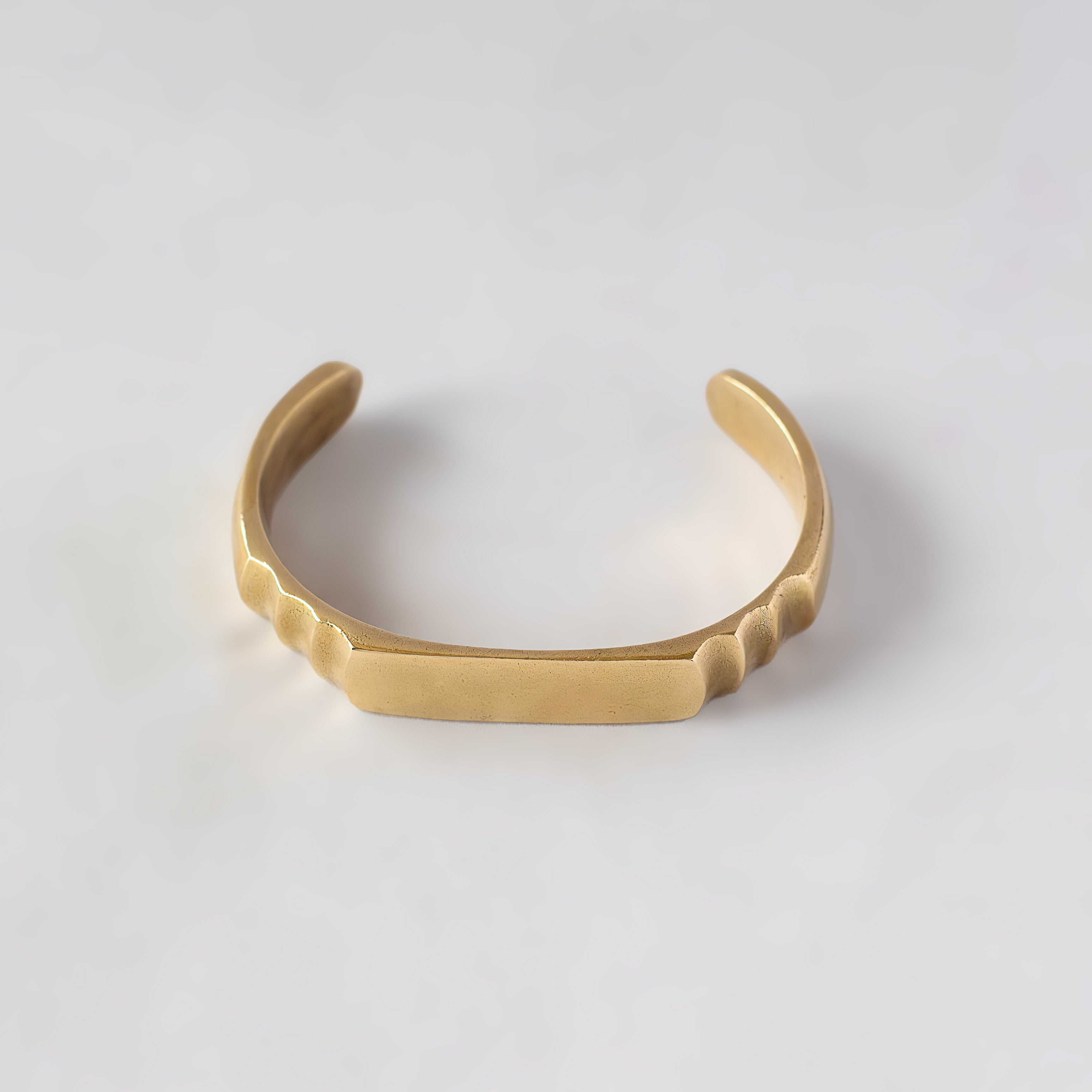 Adjustable Ace Cuff Bracelet in Brass - Imara