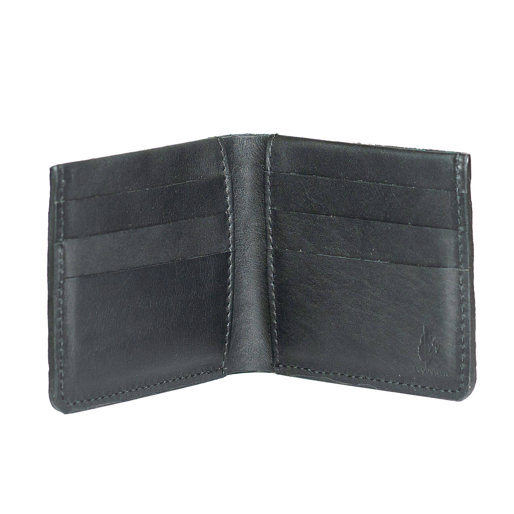Slim Leather Wallet - Unisex Bifold Minimalist Wallet