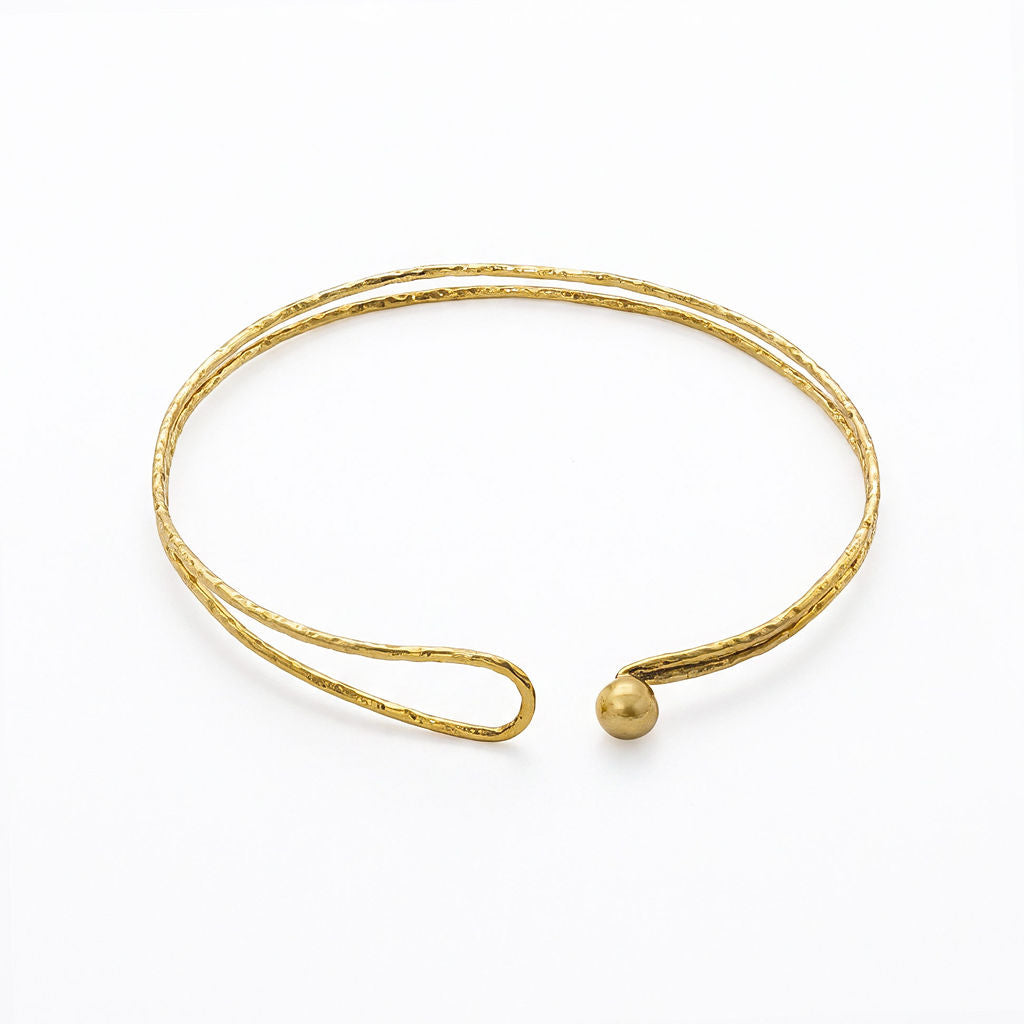 Sphere Ball Brass Choker Necklace for Women | Sola - EcoDunia