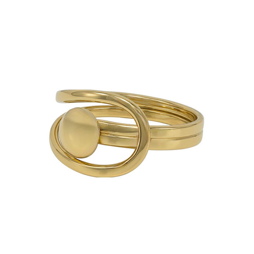 Brass Sculptural Wrap Ring | Sola Ecodunia