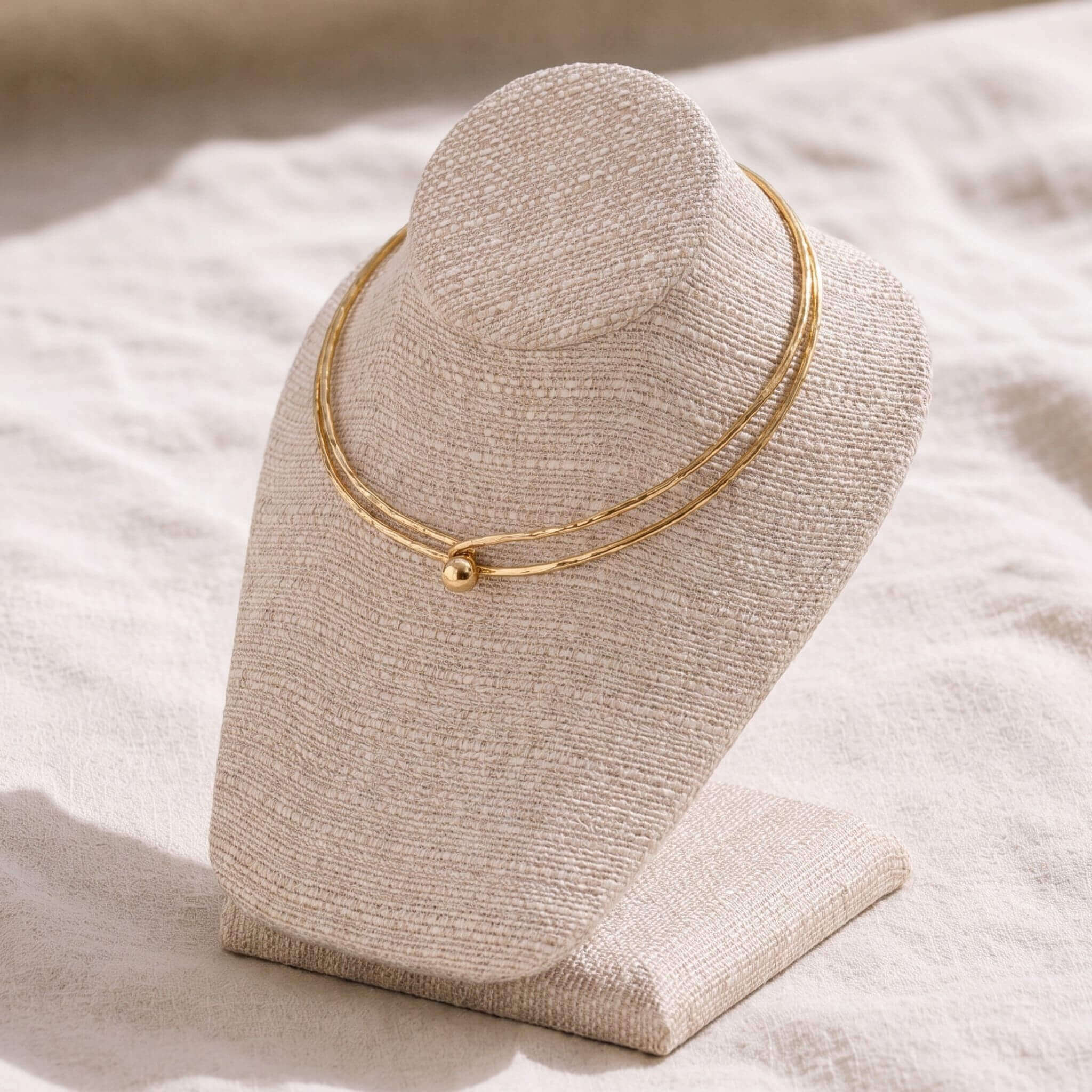 Sphere Ball Brass Choker Necklace for Women | Sola - EcoDunia