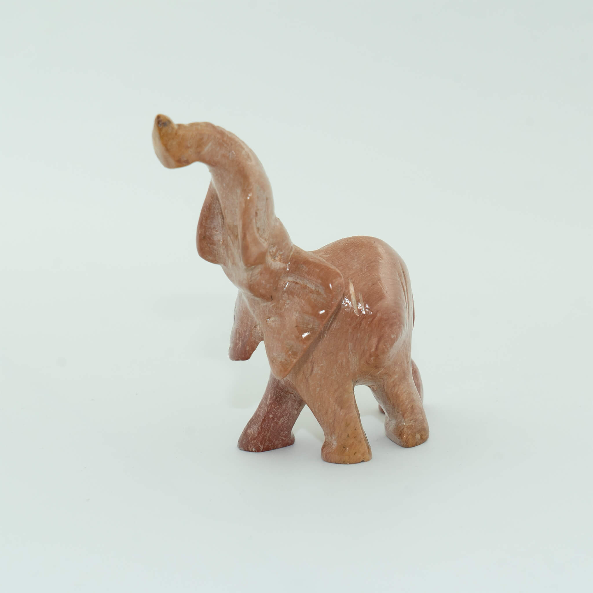 Hand Carved Elephant Soapstone Sculpture