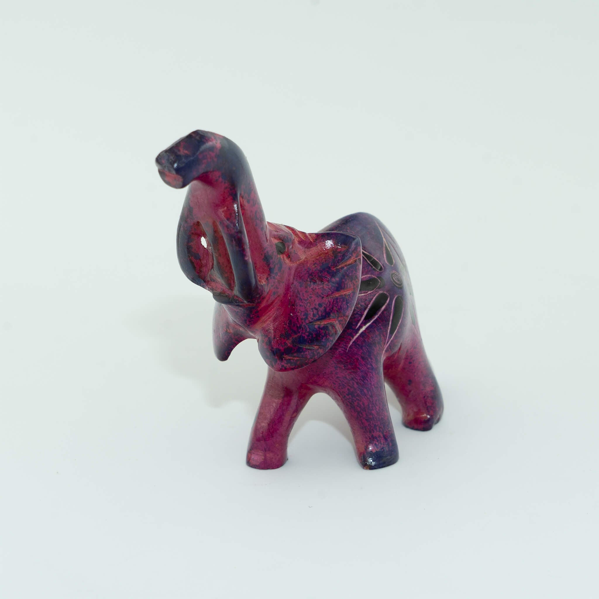 Hand Carved Elephant Soapstone Sculpture