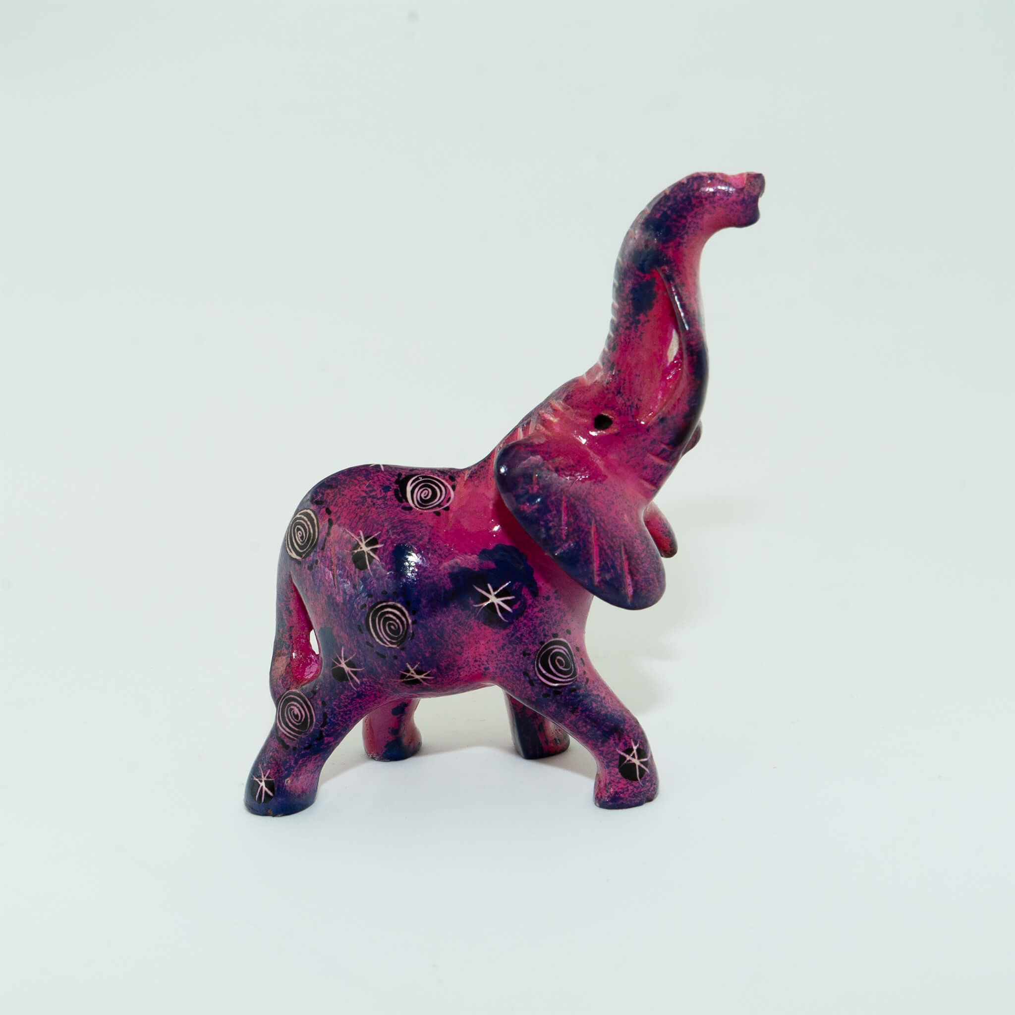 Hand Carved Elephant Soapstone Sculpture