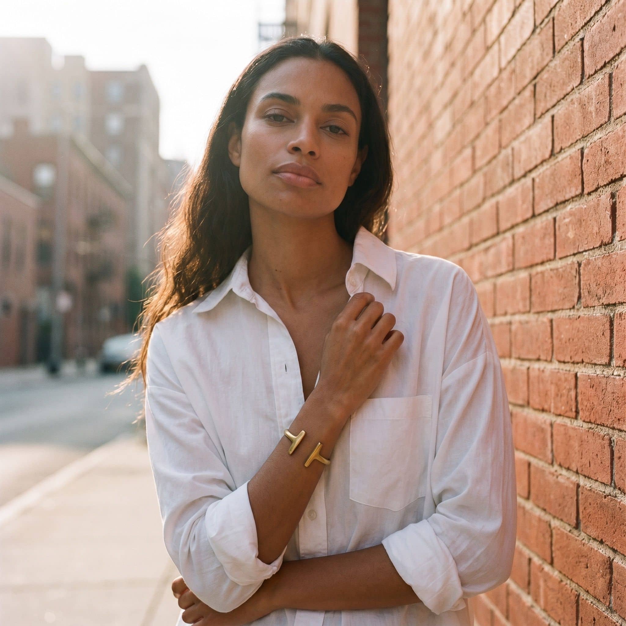 Double T Wrap Brass Bracelet | Simba Ecodunia