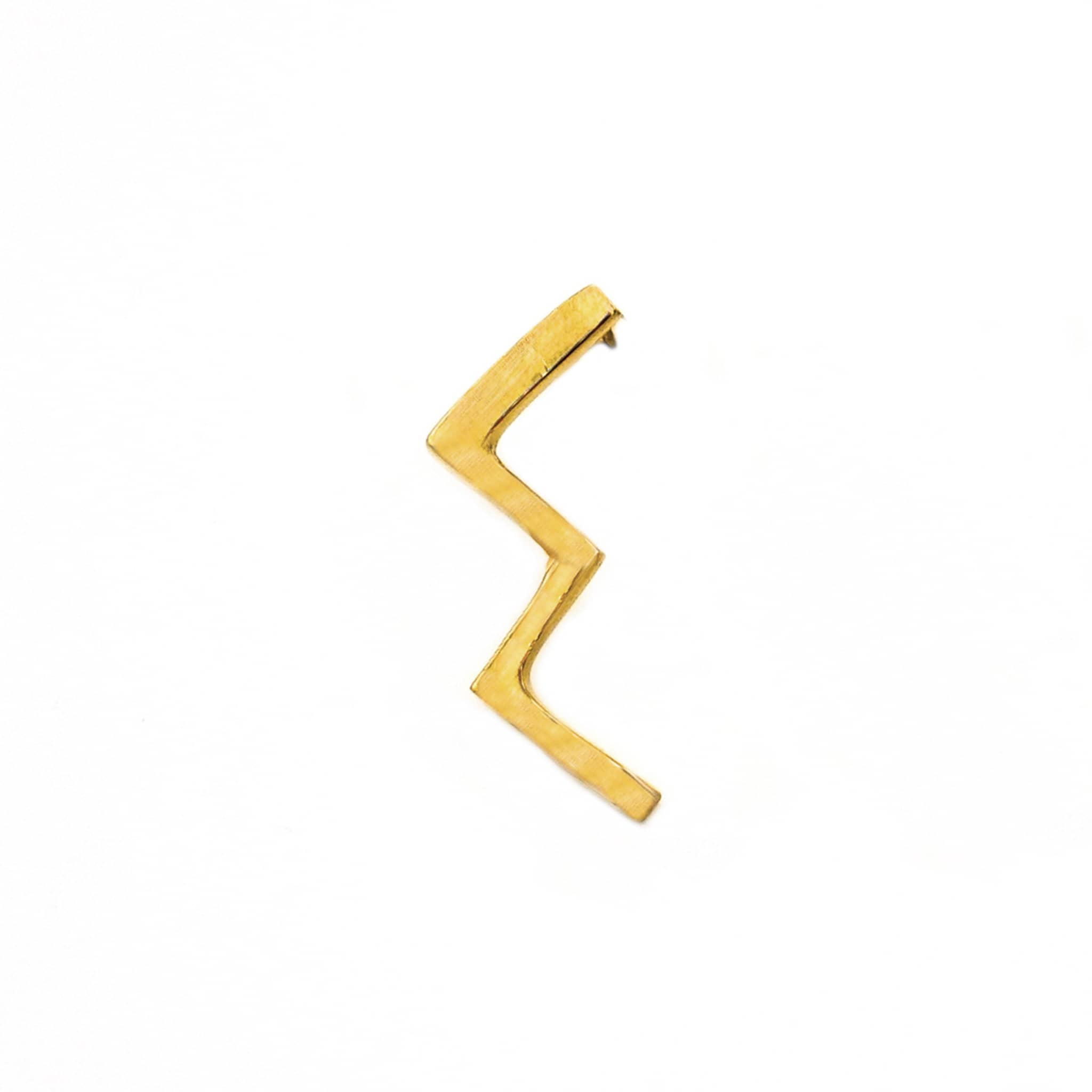 Taji Brass Zig Zag Earrings for Women