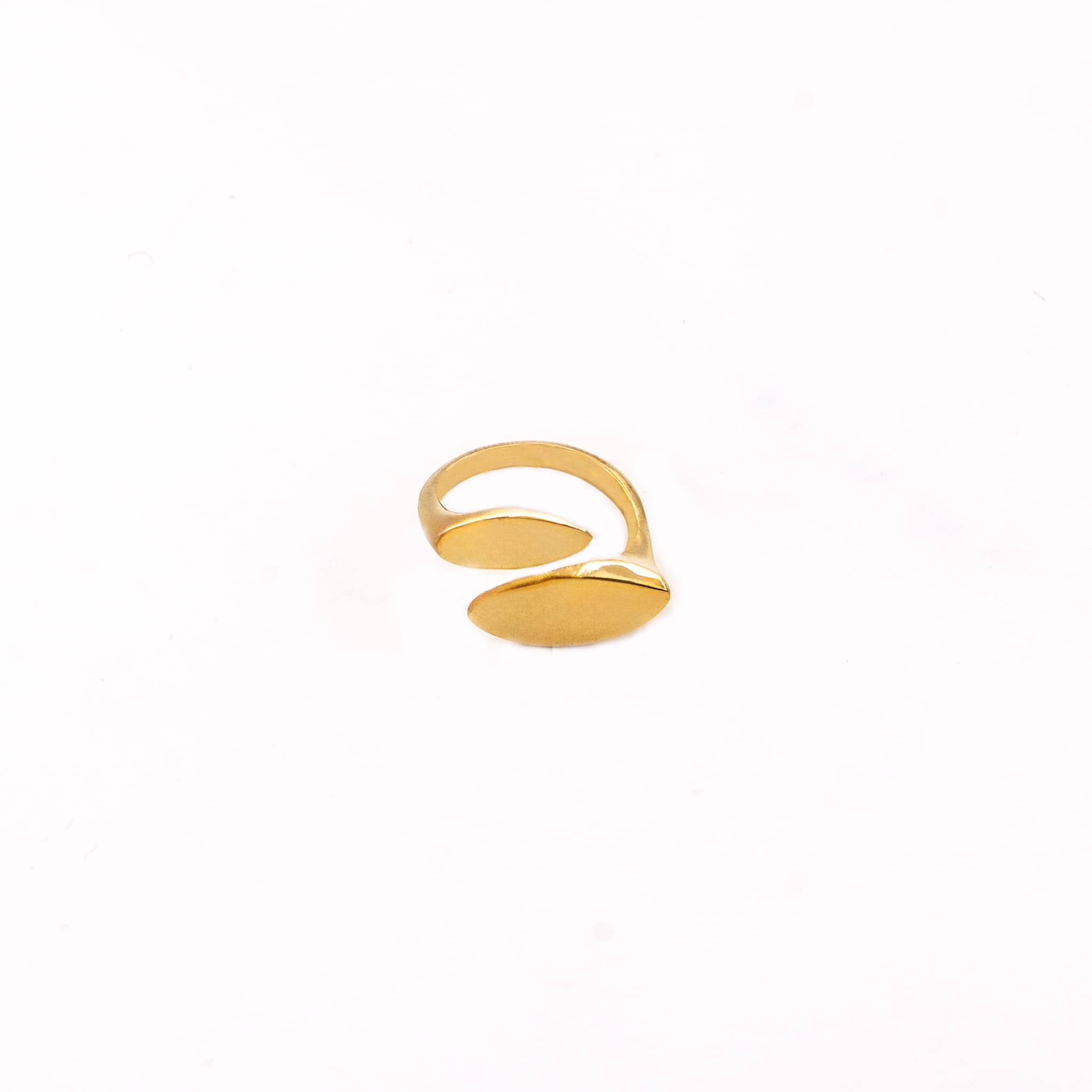Tiwa Open Asymmetrical Droplet Wrap Ring