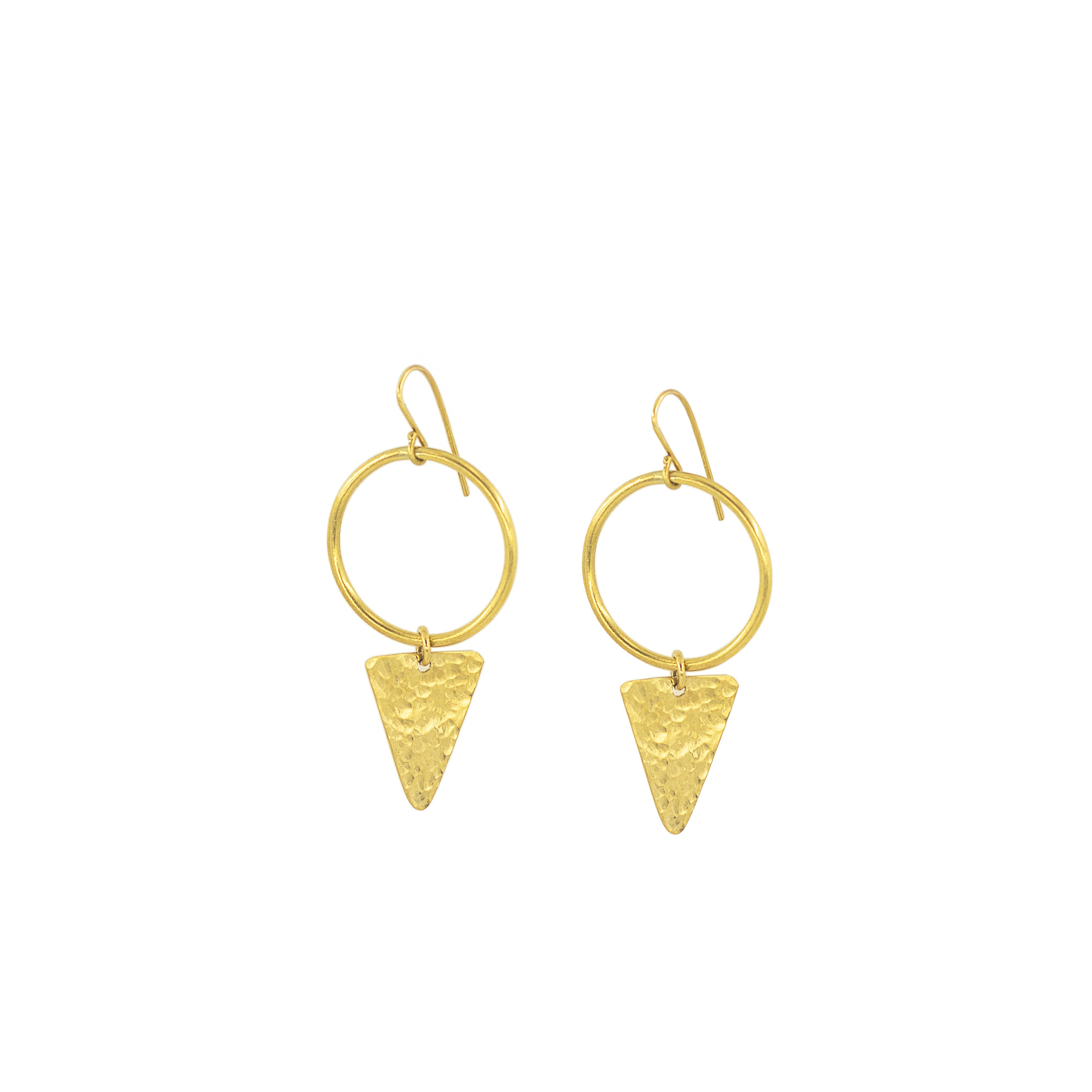 Triangle Dangle Hoops Earrings for Women - Wema