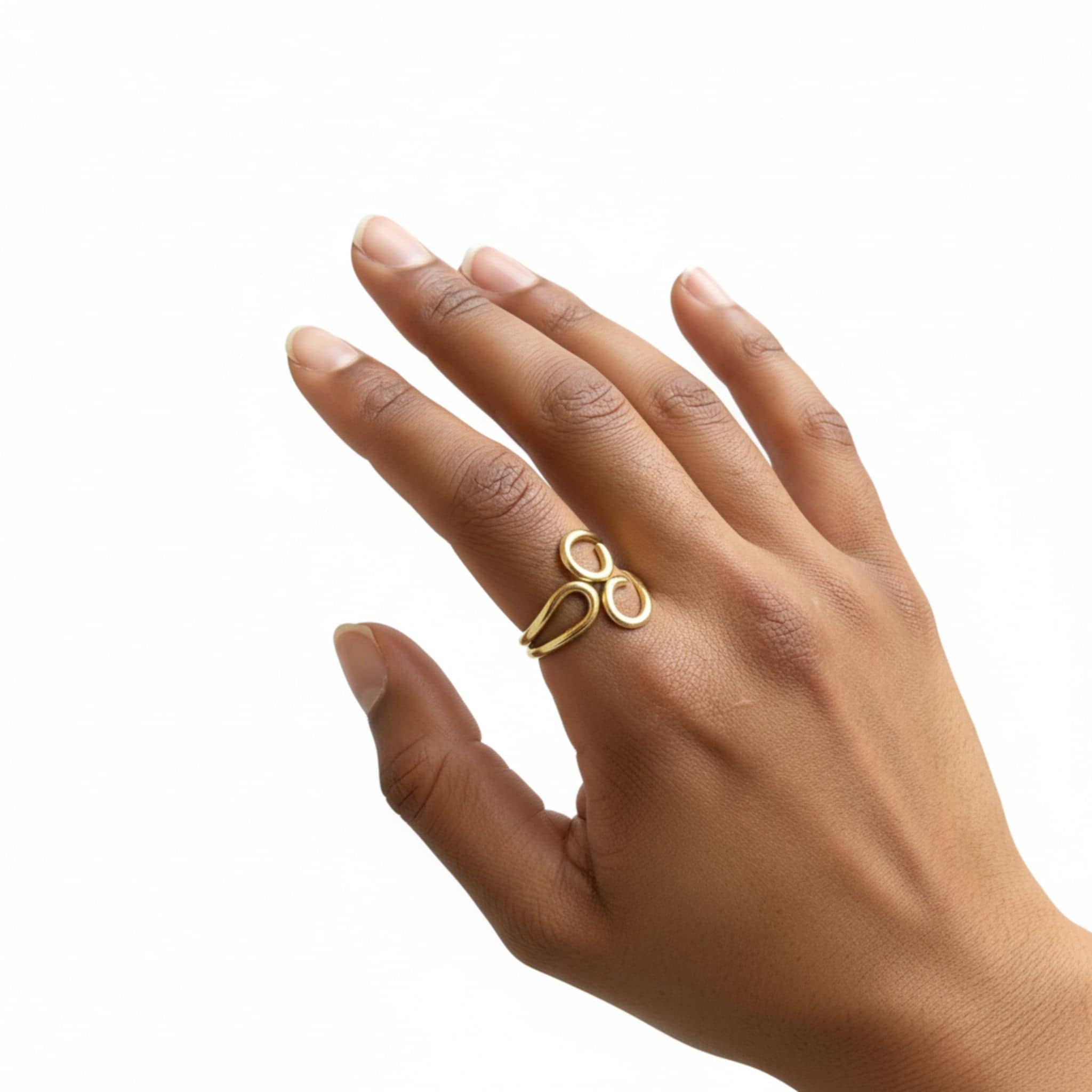 Spiral & Loop Wire Wrap Ring | Tuli