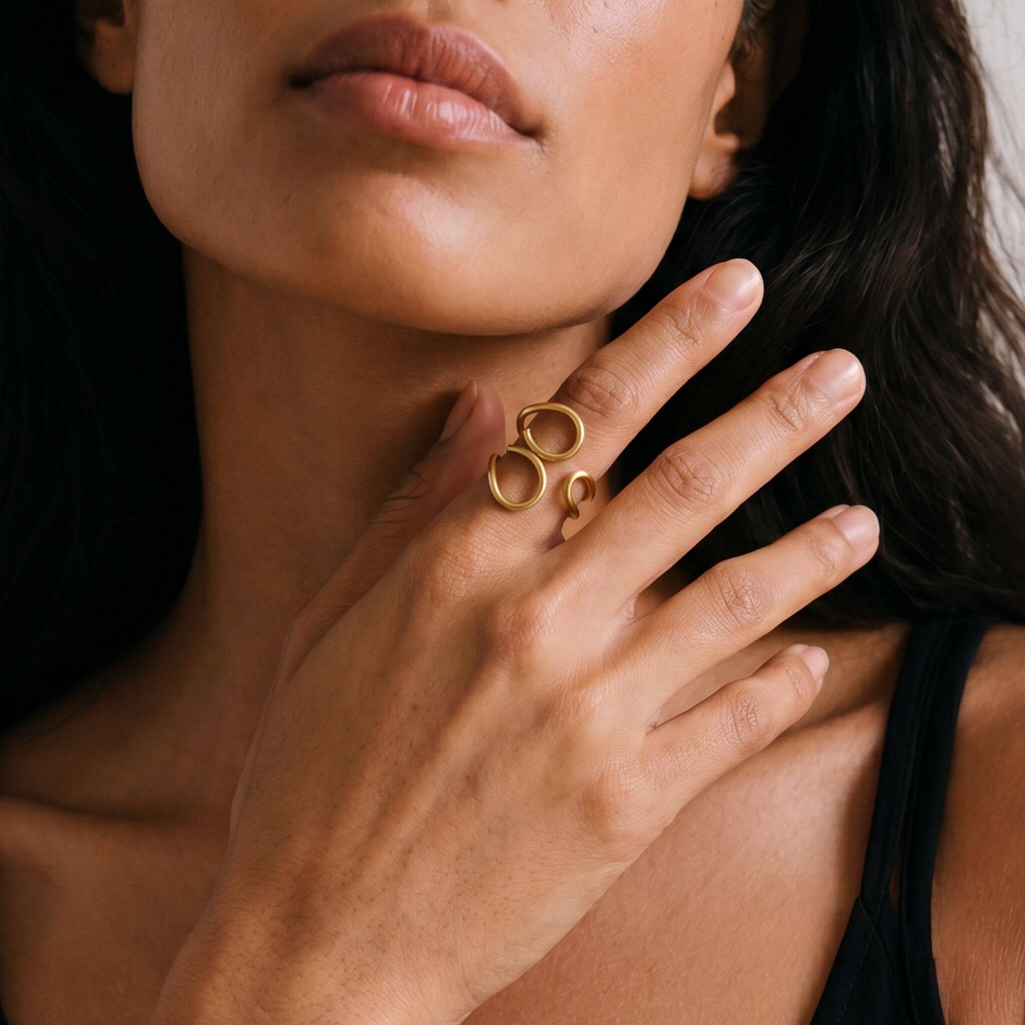 Spiral & Loop Wire Wrap Ring | Tuli
