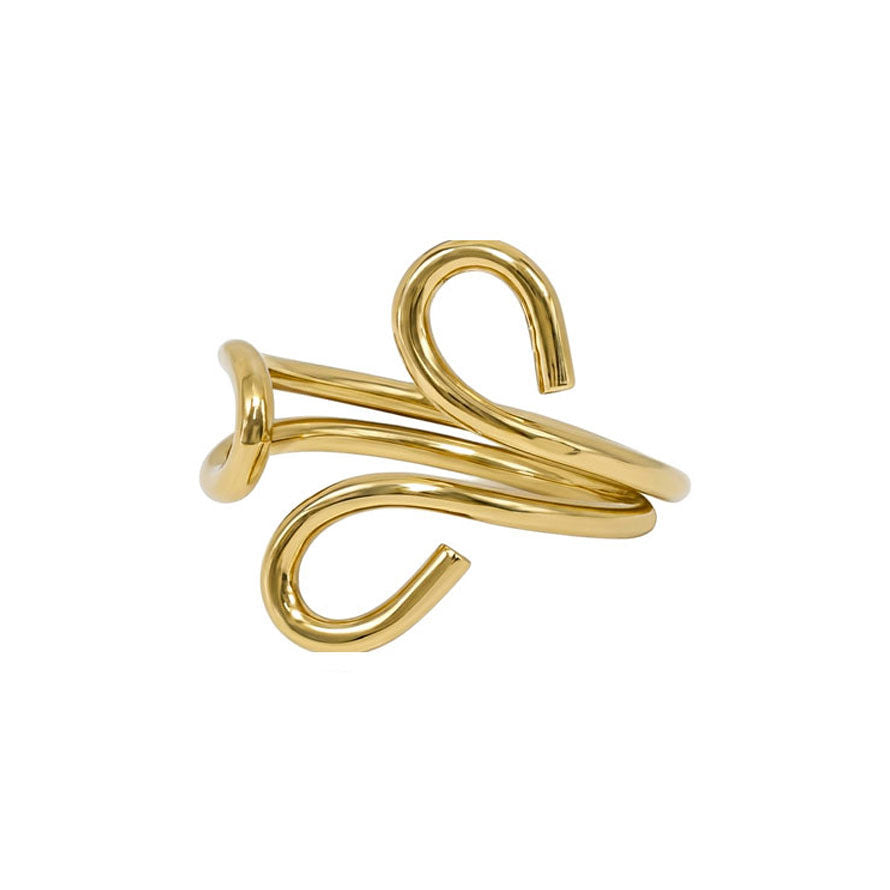 Spiral & Loop Wire Wrap Ring | Tuli
