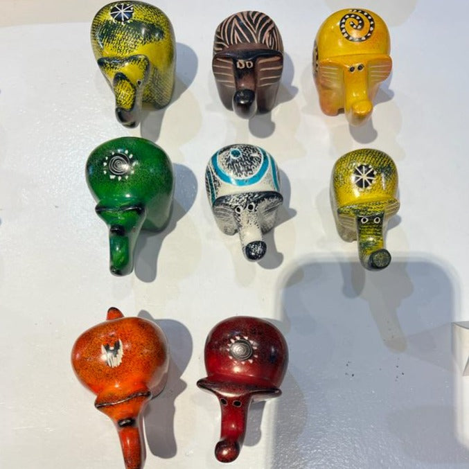 soapstone stone animals coloured