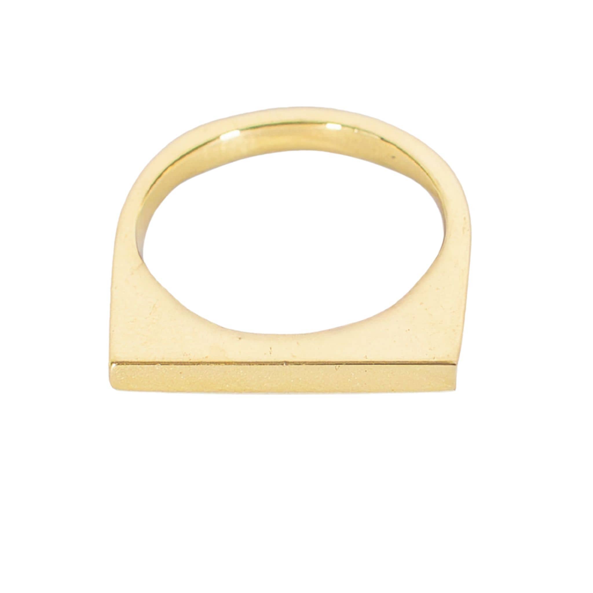 Elegant Brass Blade Ring | Zia Blade