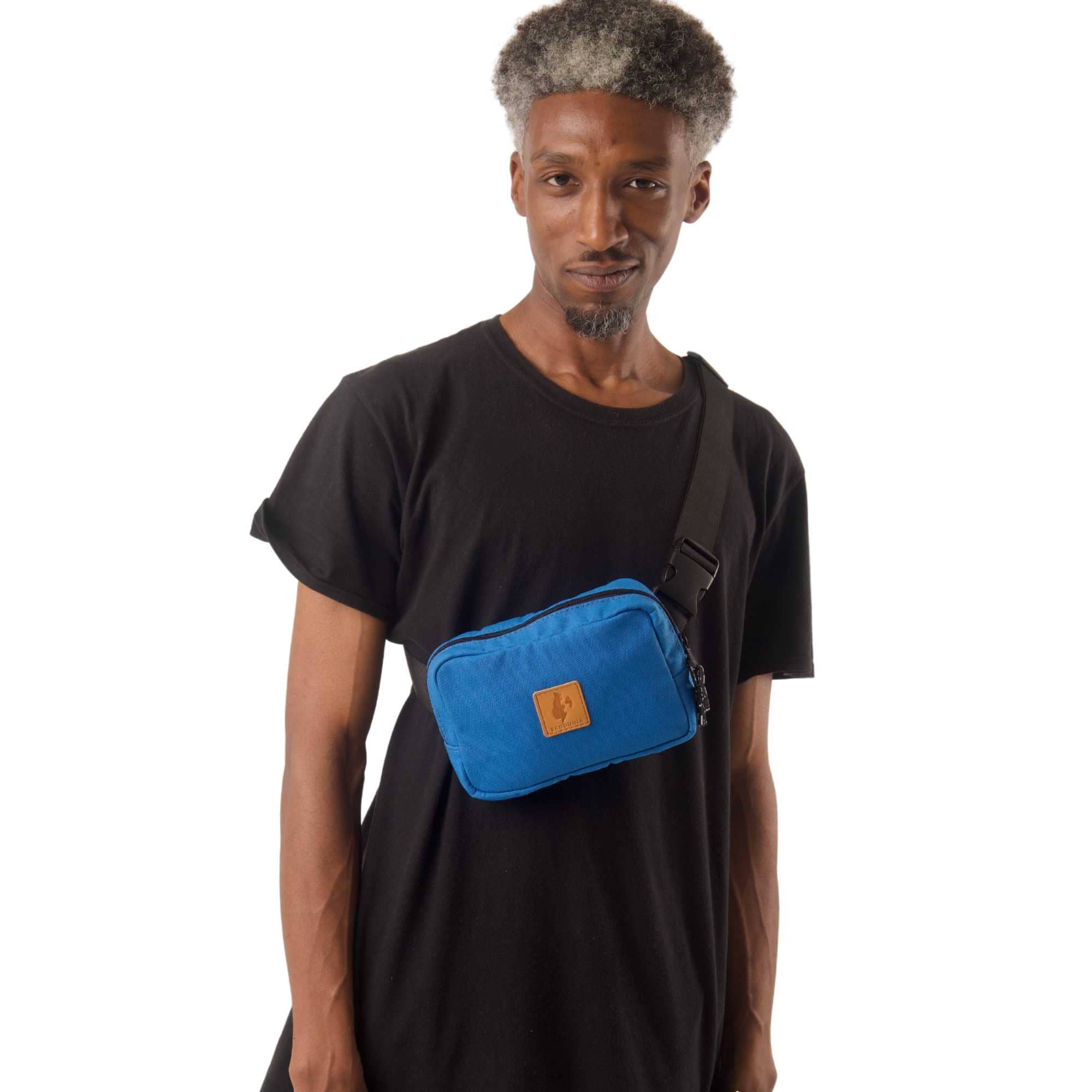 Canvas Crossbody Belt Bag Pouch, The Everywhere Belt Bag #color_zilly-blue