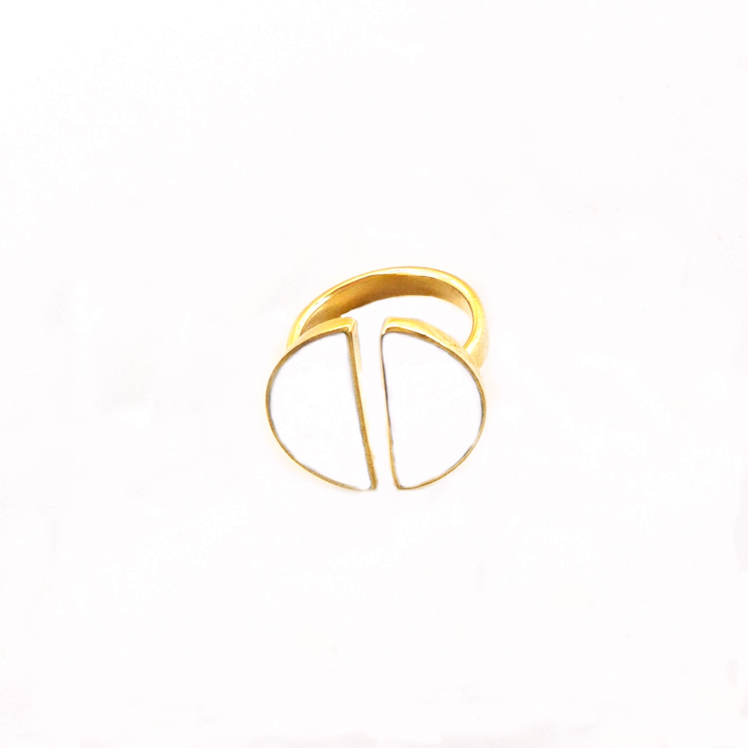 Zulu Adjustable Split Moon Ring