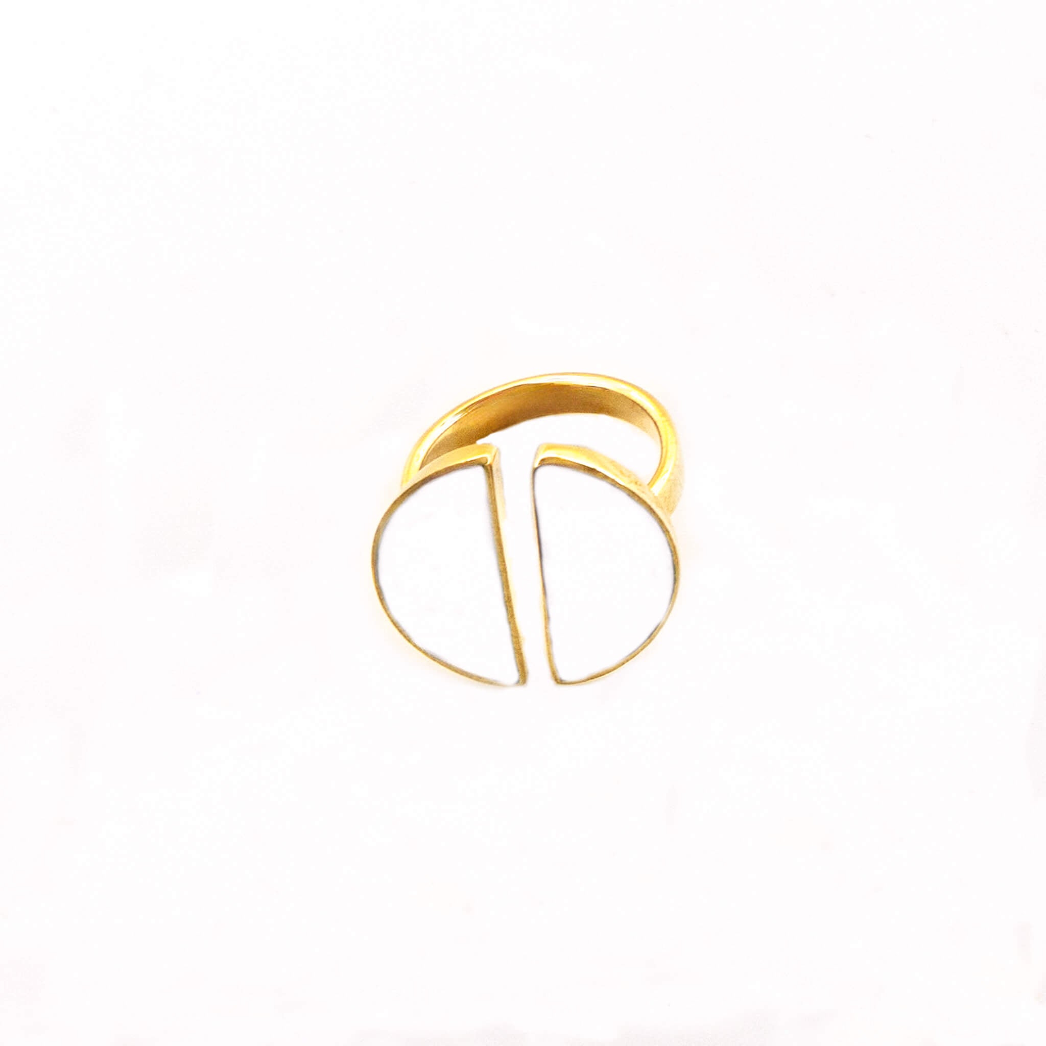 Zulu Adjustable Split Moon Ring