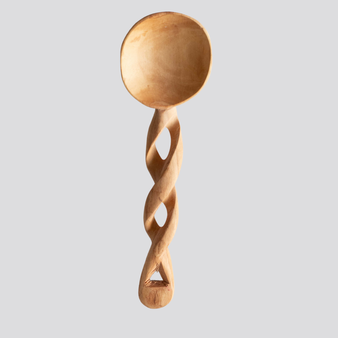 Wooden Salad Spoons - Twisted