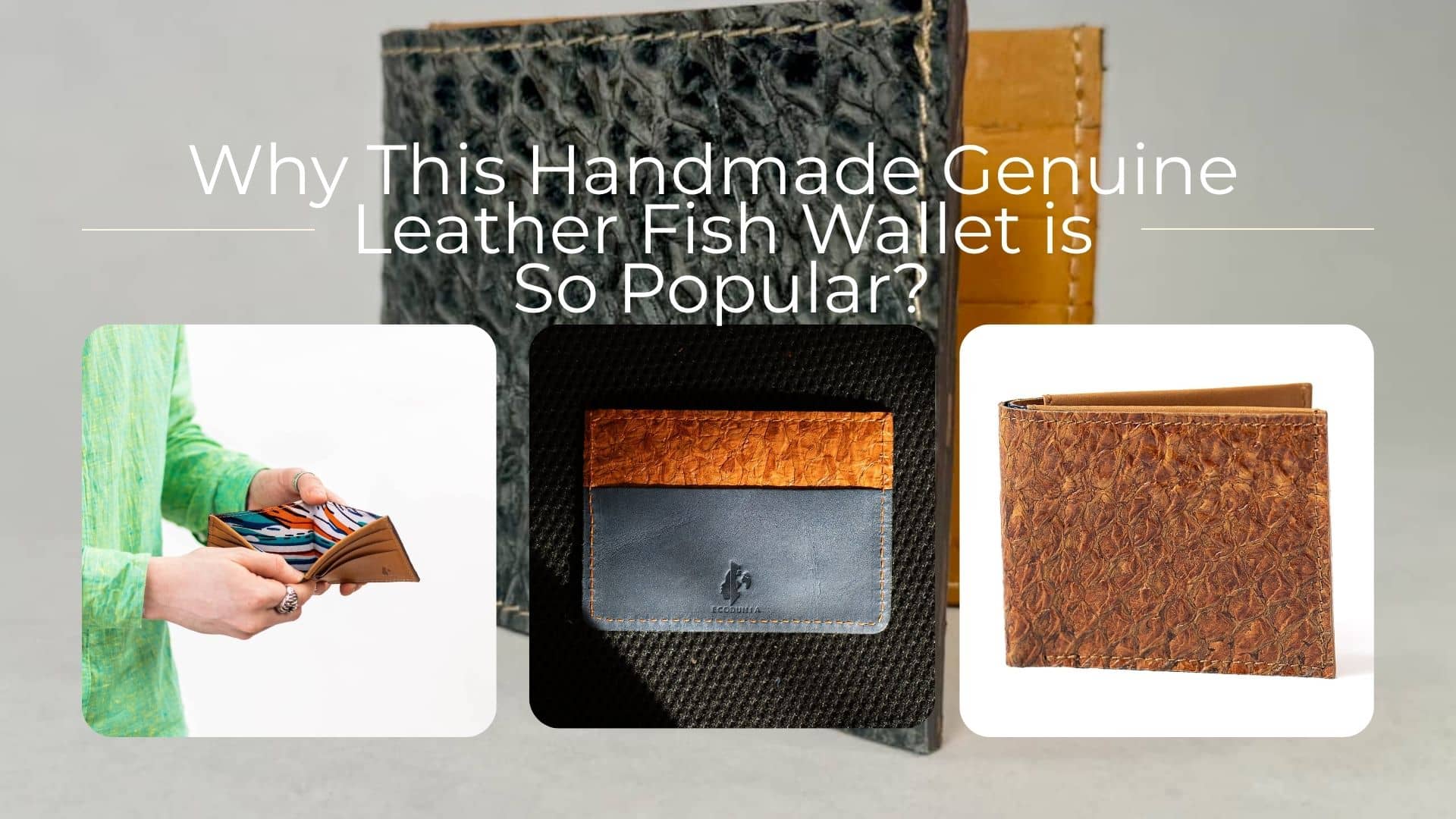 Real Fish Wallet Handmade Fish Leather Wallets: Why They're Trending