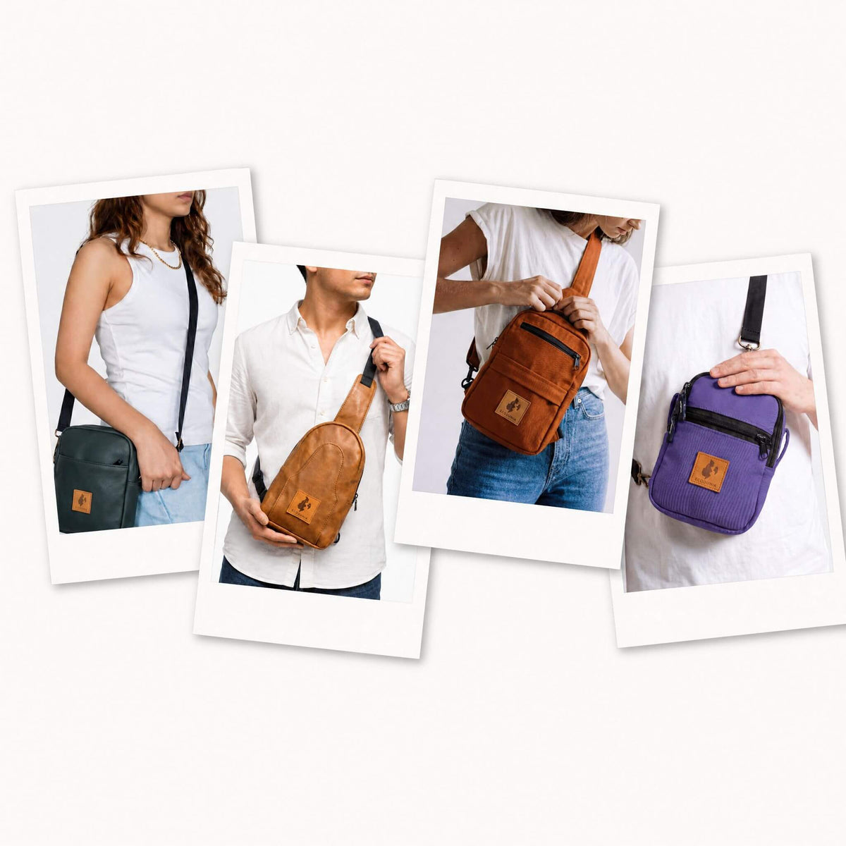Best-selling canvas and vegan leather sling bags and fanny packs