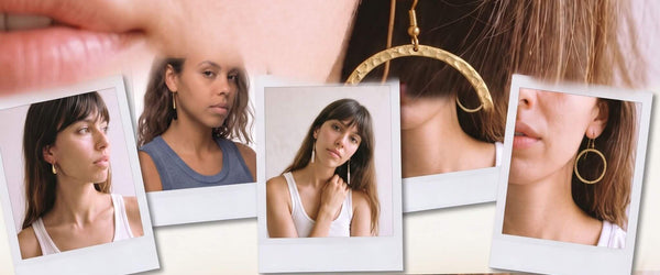 Handmade Brass Earrings: Hoops, Drops, Studs & Dangles