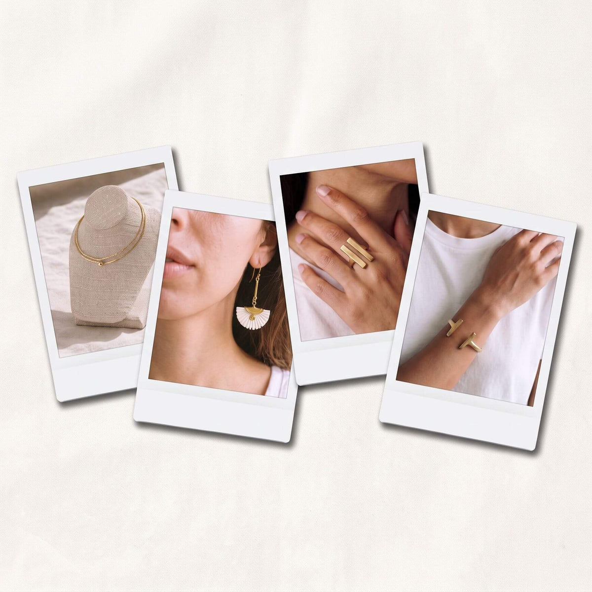 Handmade recycled brass rings, earrings and bracelets