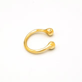 Double Ball Open Cuff Ring | Adia Ecodunia