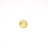 Brass Crisscross Crossover Ring | Adili Ecodunia