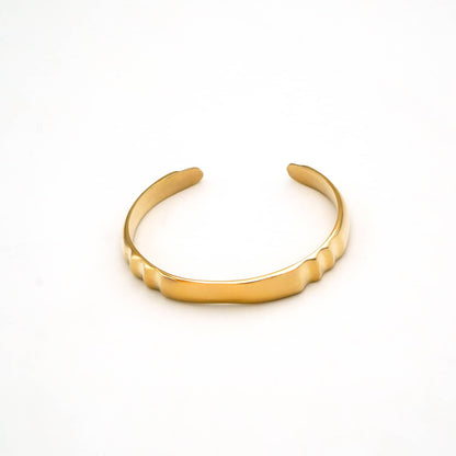 Adjustable Ace Cuff Bracelet in Brass - Imara