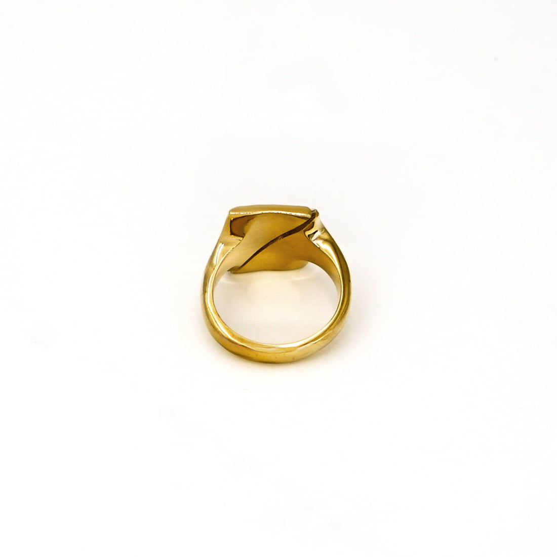 Brass Adjustable Open Signet Ring - Athi