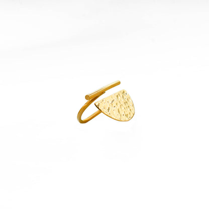 Afia Hammered Statement Ring for Men and Women