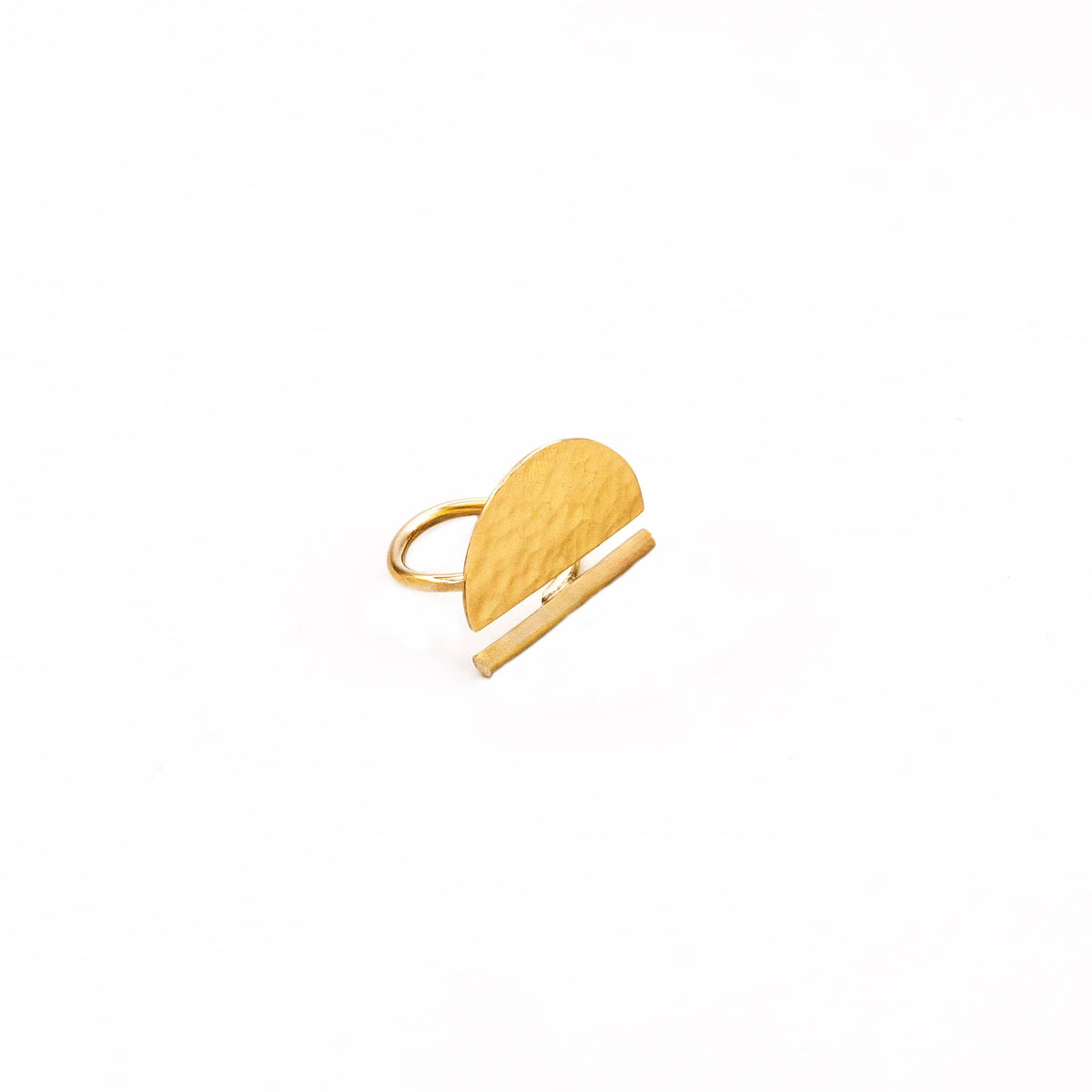 Wanga Hammered Statement Ring for Men and Women