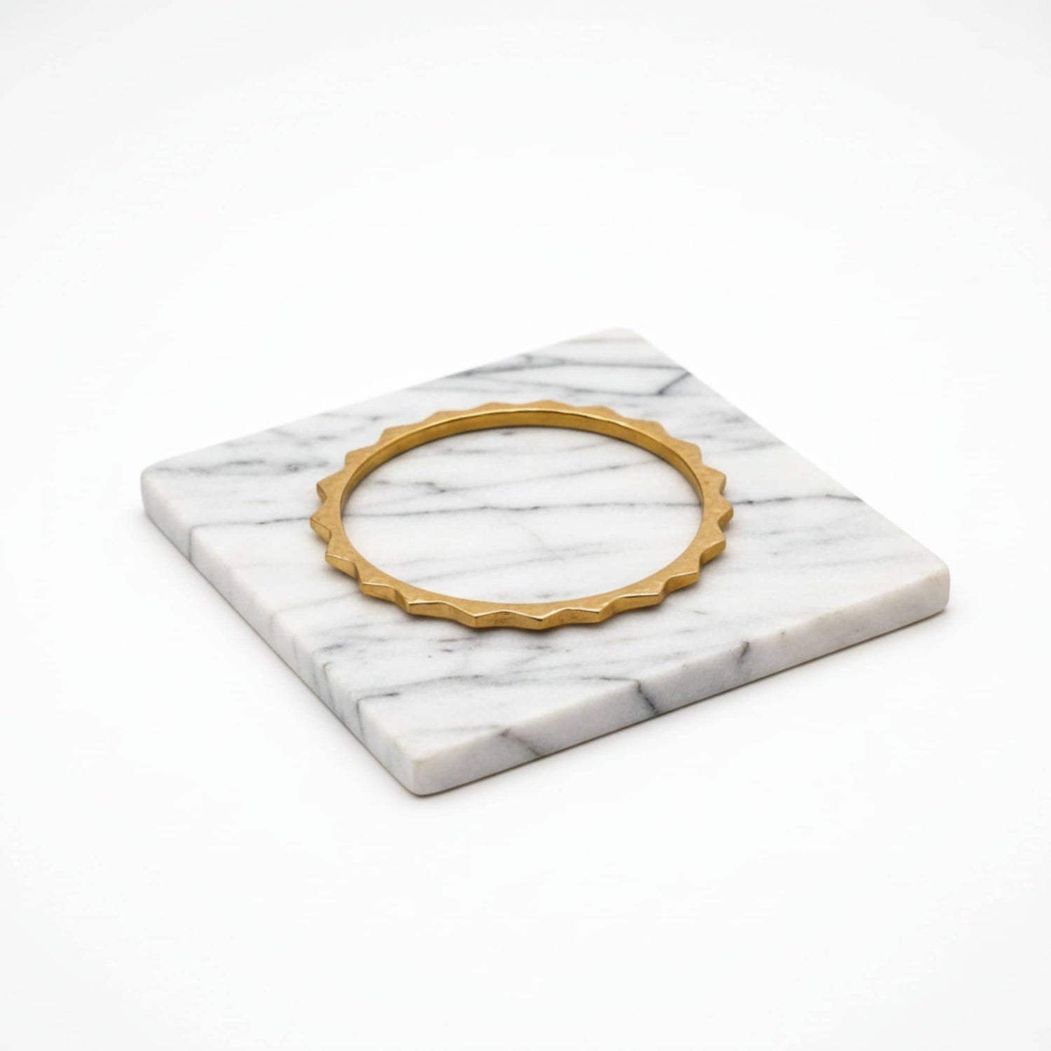 Amali Brass Spiked Bangle Bracelet