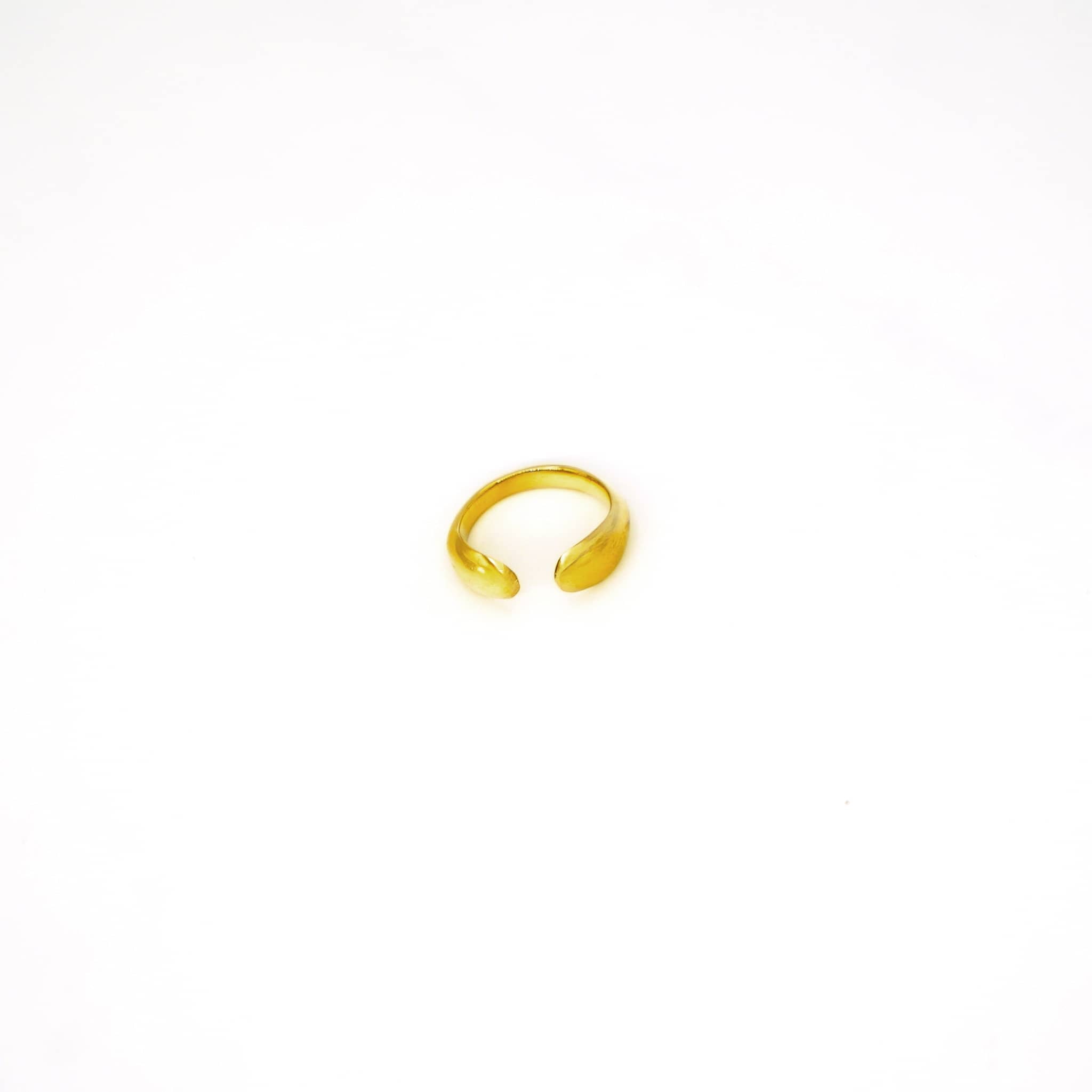 Brass Open Droplet Ring | Amana - EcoDunia